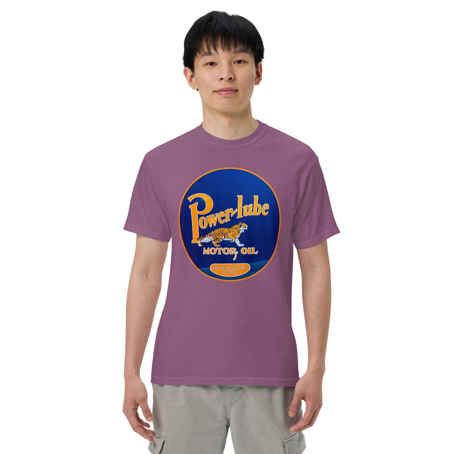 Power Lube HandPainted Tin Style Unisex Heavyweight T-Shirt