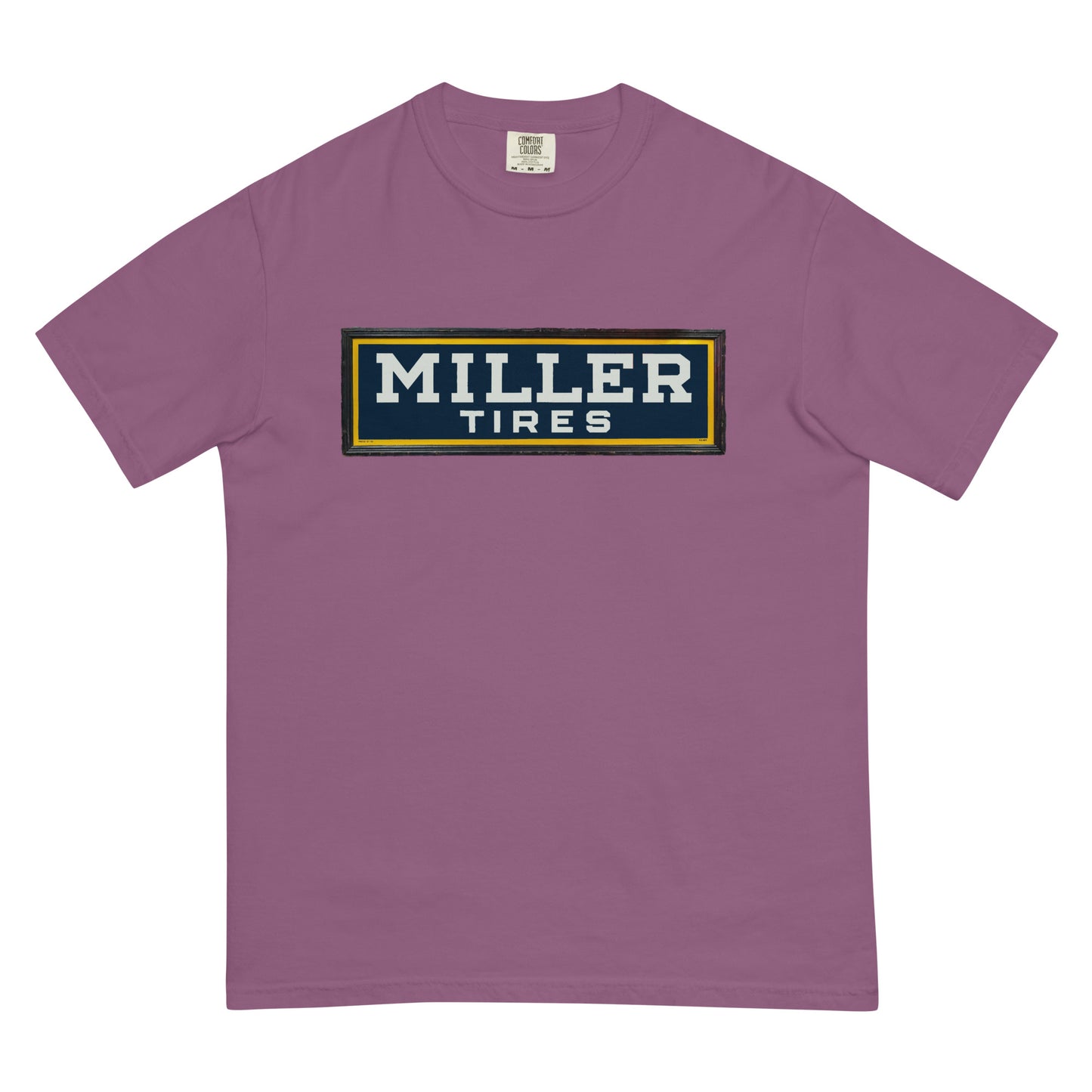 Vintage Miller Tire Sign Unisex garment-dyed heavyweight t-shirt
