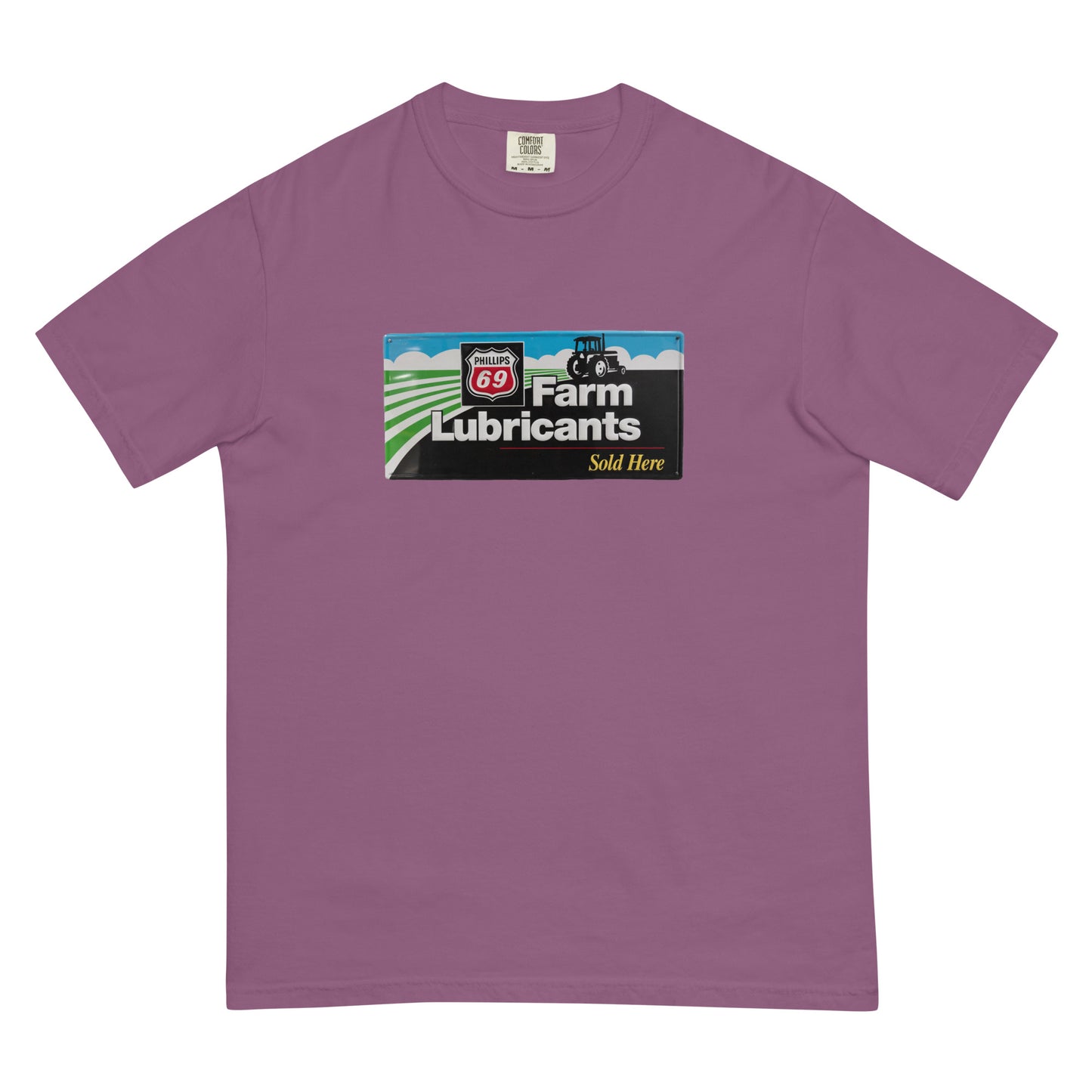 Phillips 69 License Plate Style Unisex garment-dyed heavyweight t-shirt