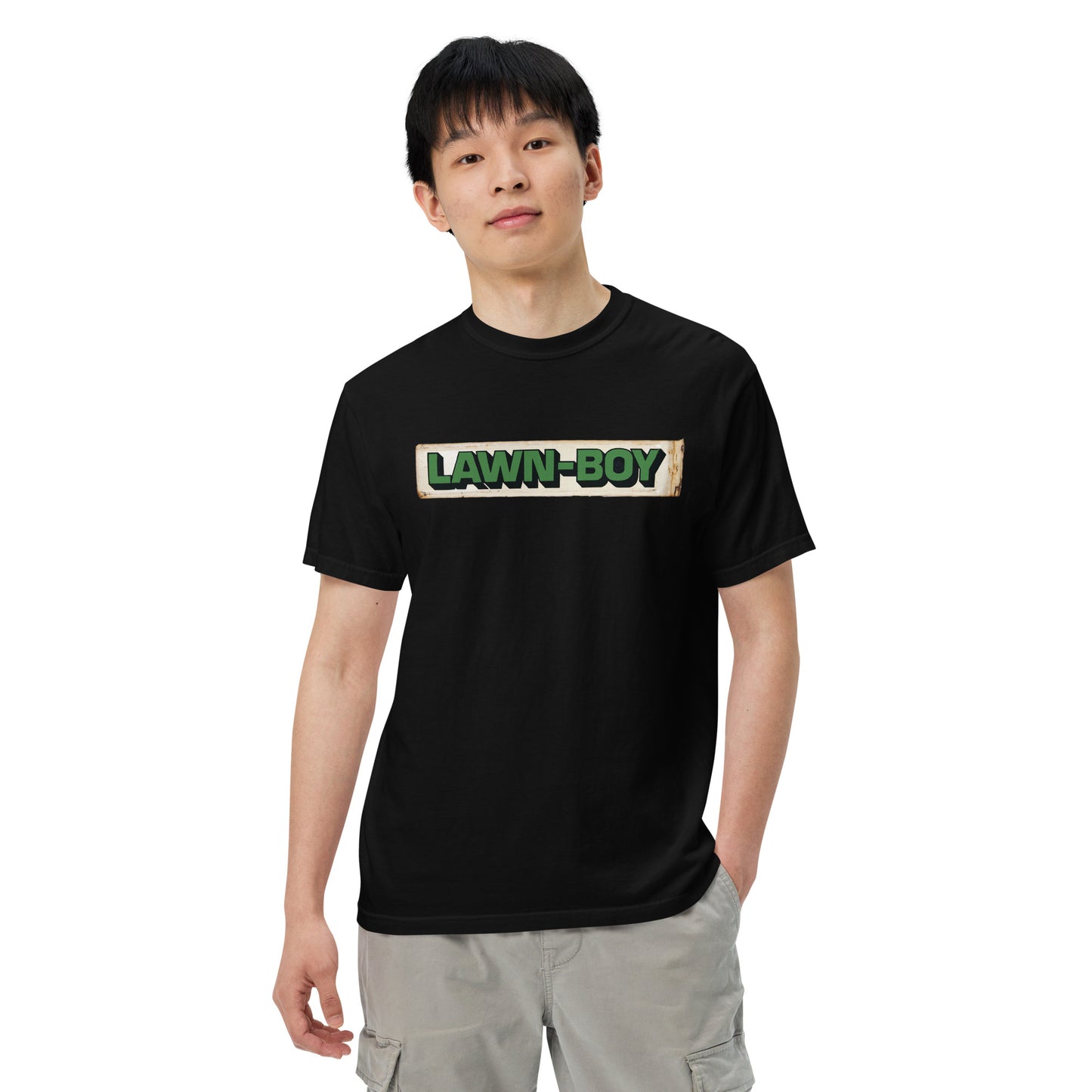 Lawn Boy Porcelain Patina Style Unisex garment-dyed heavyweight t-shirt