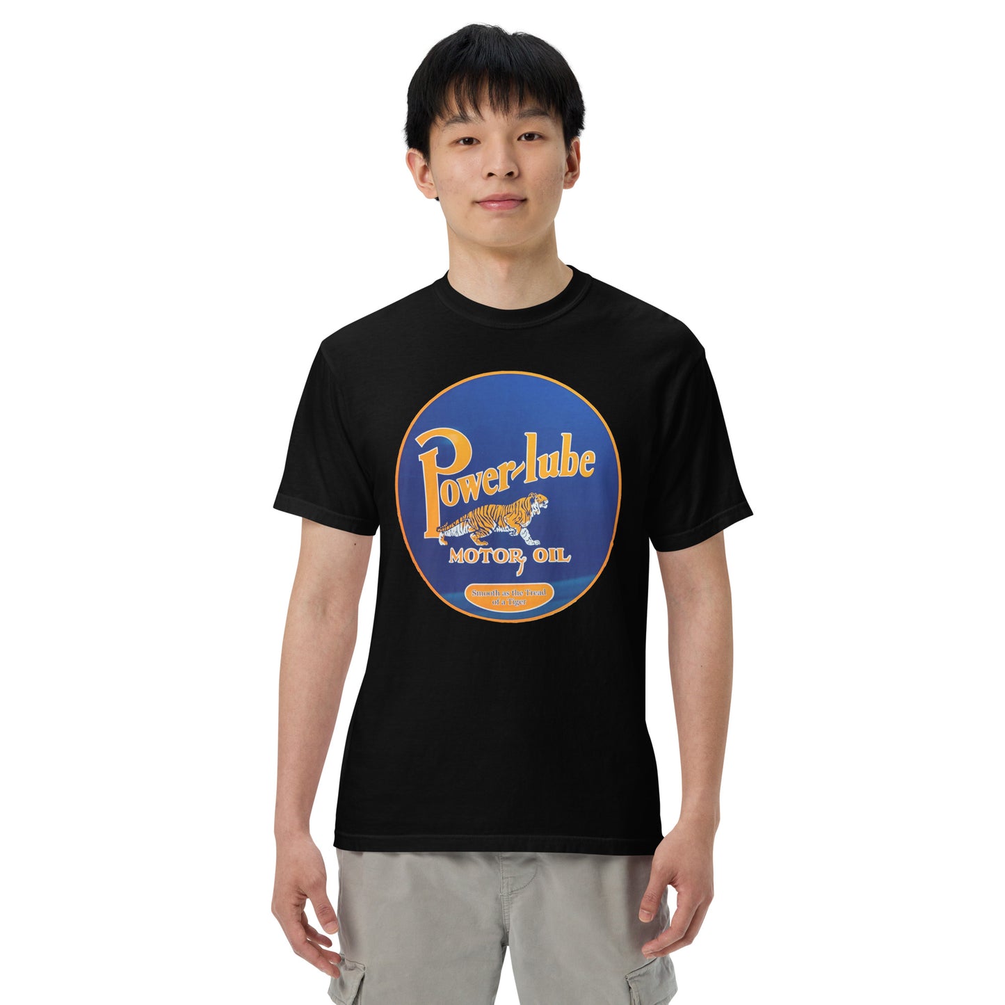 Power Lube HandPainted Tin Style Unisex Heavyweight T-Shirt