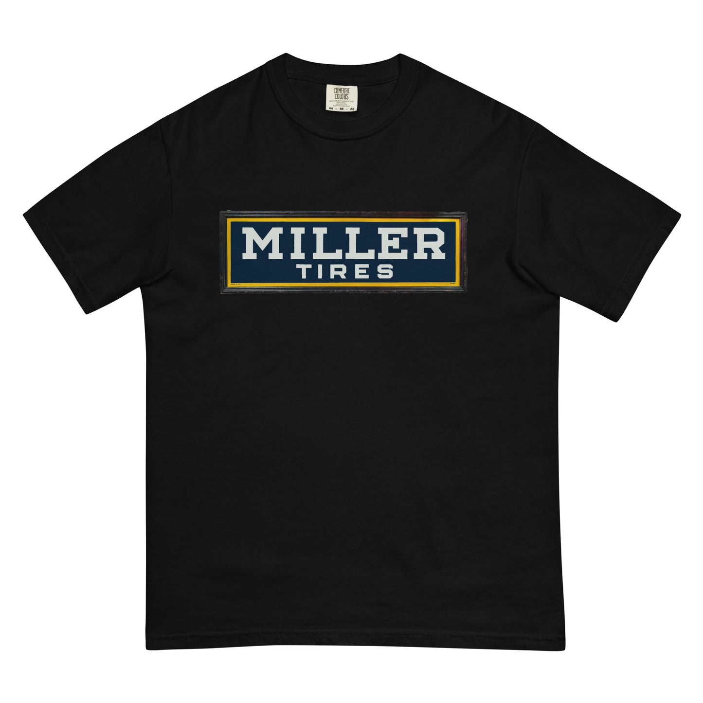 Vintage Miller Tire Sign Unisex garment-dyed heavyweight t-shirt