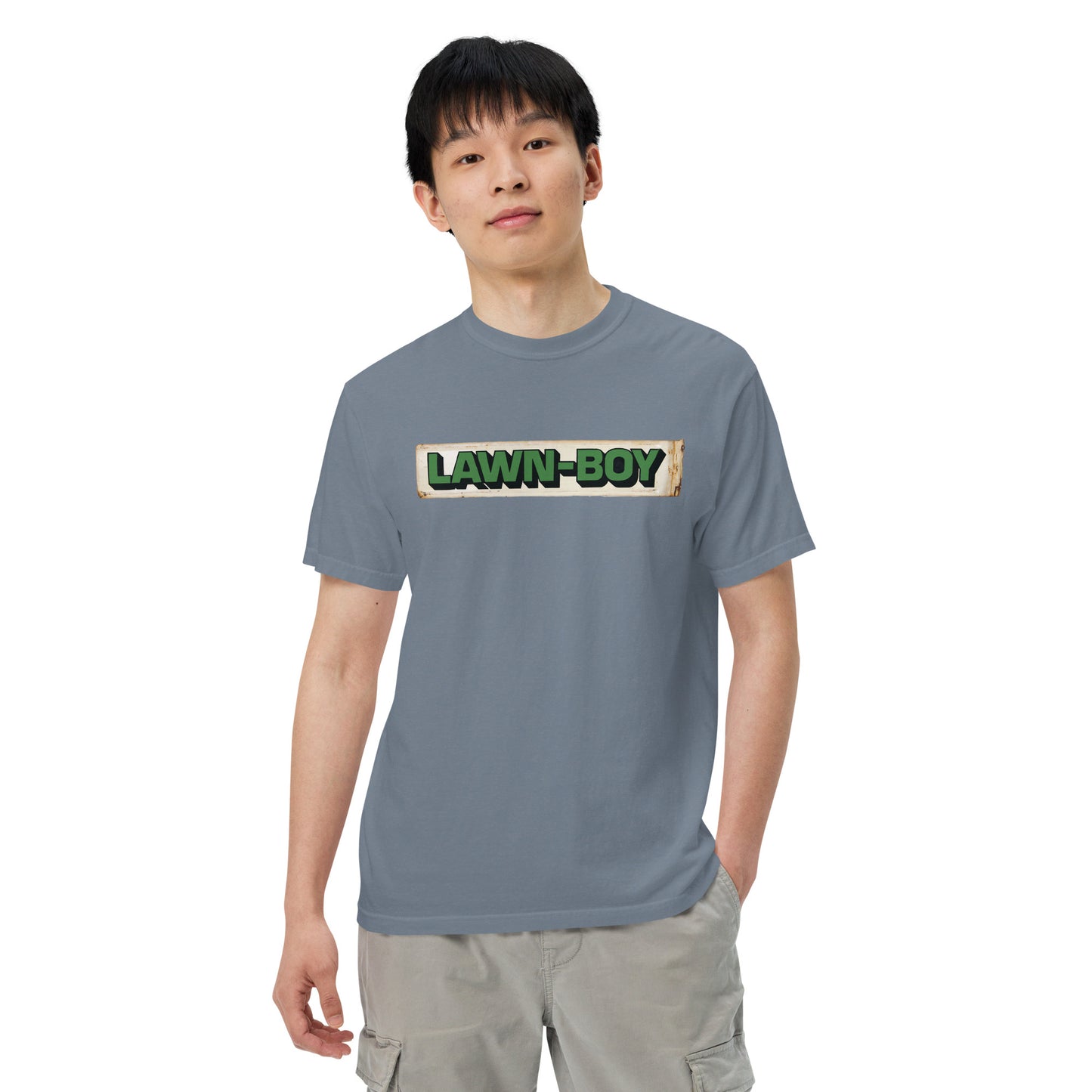 Lawn Boy Porcelain Patina Style Unisex garment-dyed heavyweight t-shirt