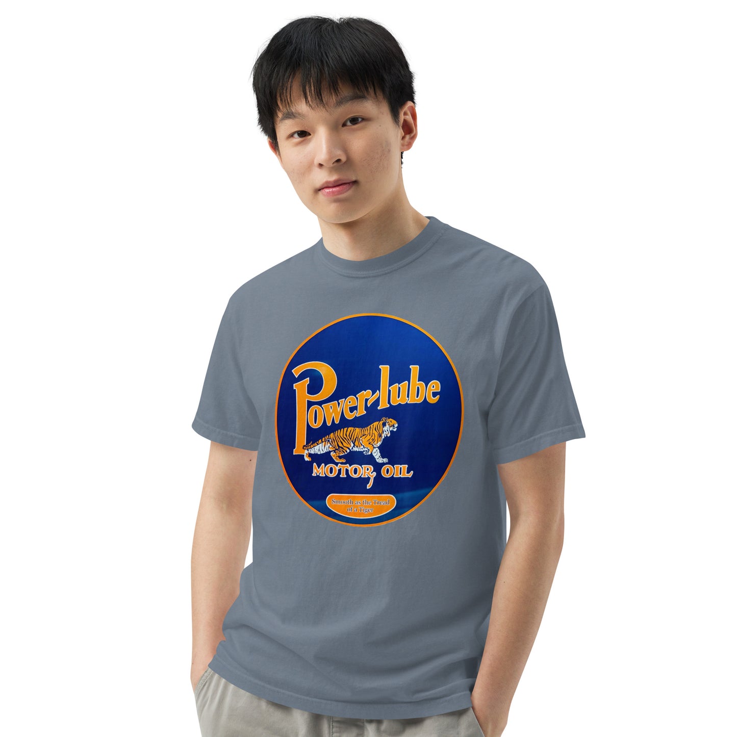 Power Lube HandPainted Tin Style Unisex Heavyweight T-Shirt