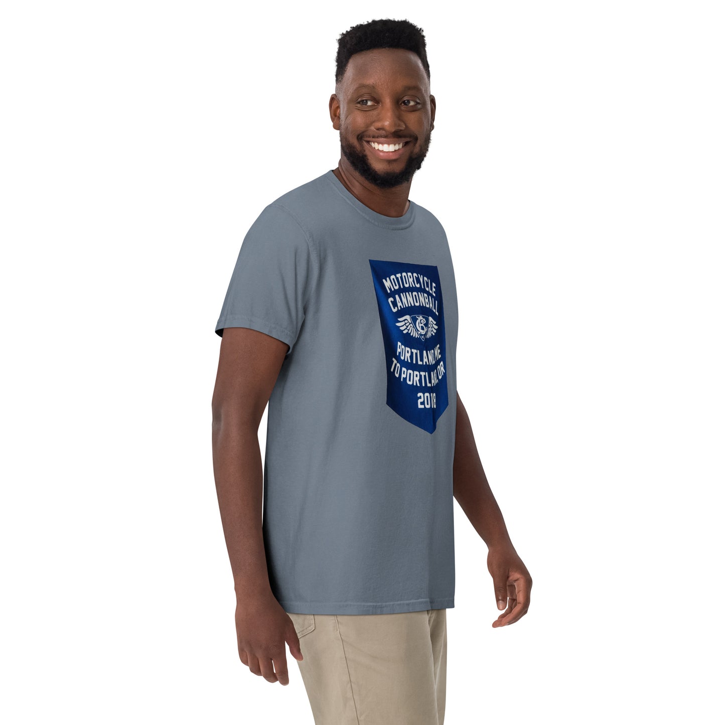 Cannonball Run MC Banner Style Unisex garment-dyed heavyweight t-shirt