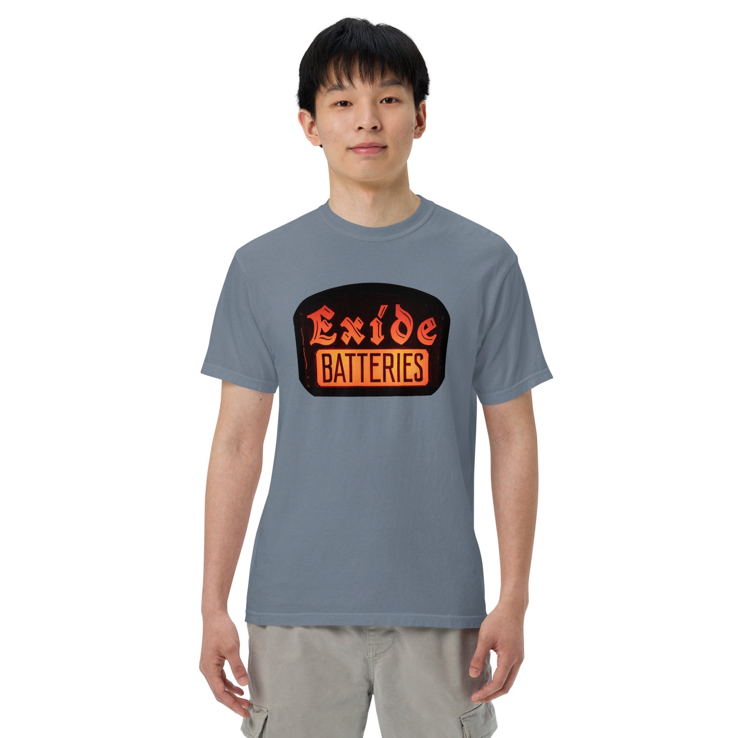 Vintage Battery Sign Unisex garment-dyed heavyweight t-shirt