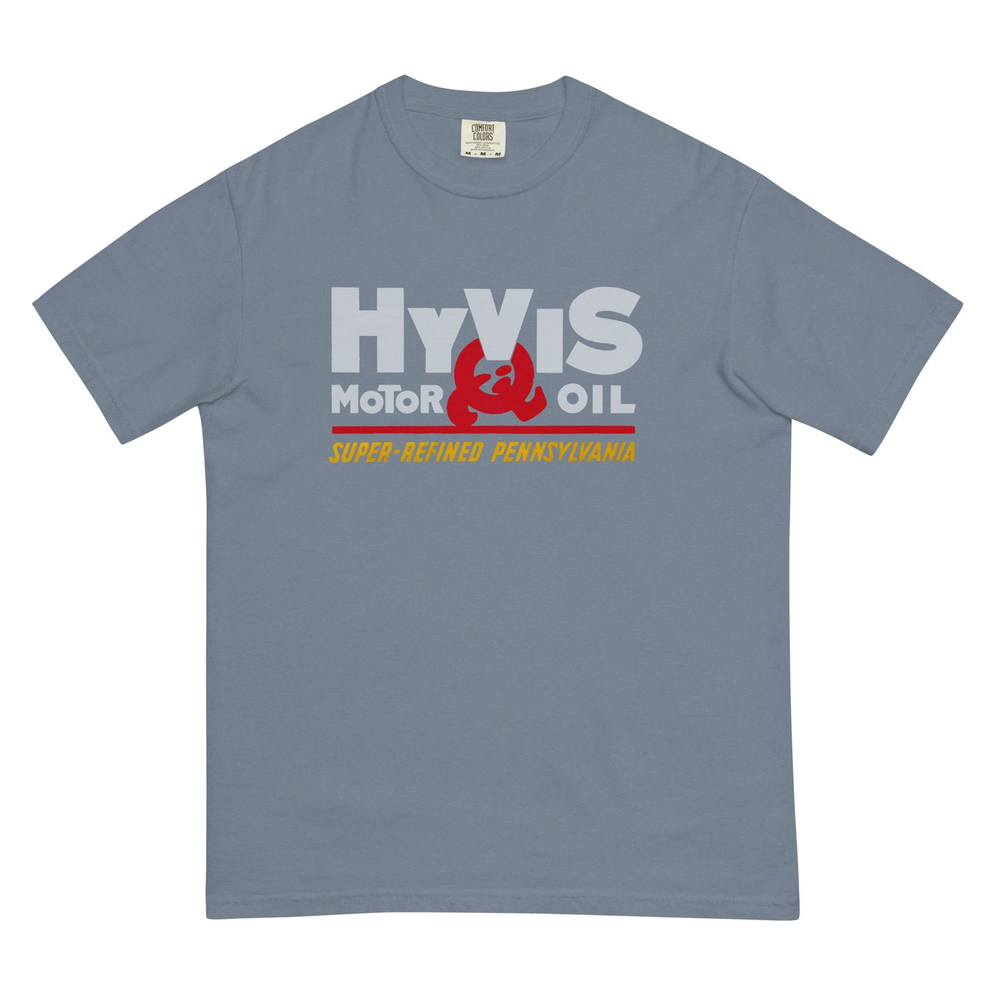 Vintage Porcelain Motor Oil Sign Unisex garment-dyed heavyweight t-shirt