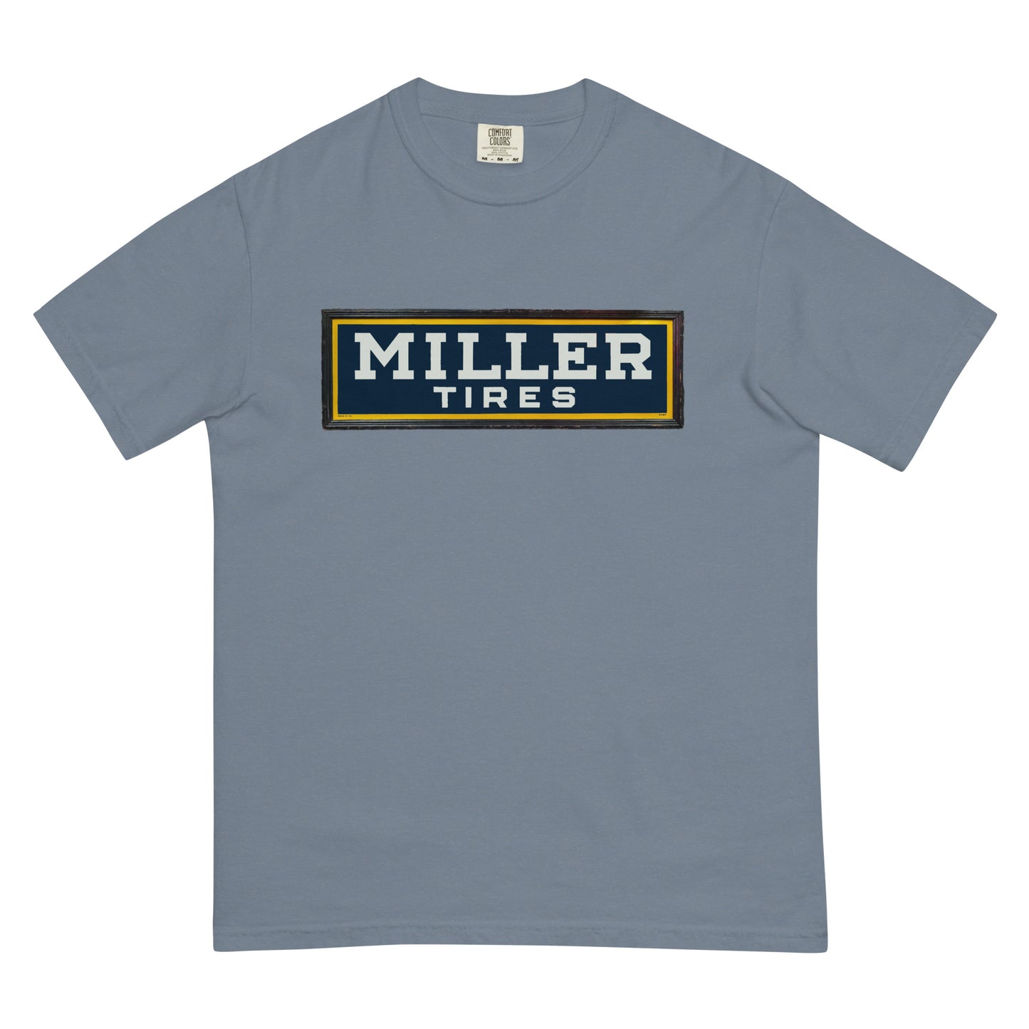 Vintage Miller Tire Sign Unisex garment-dyed heavyweight t-shirt
