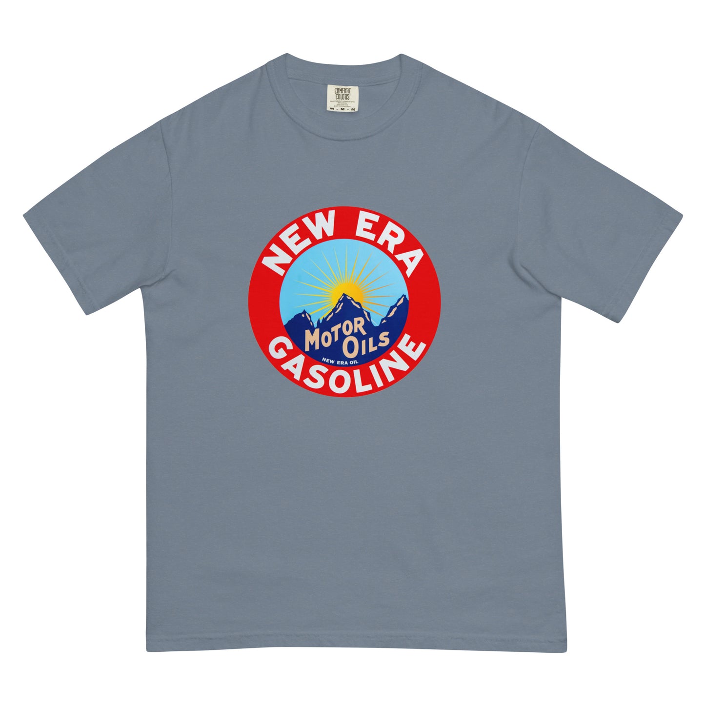 Retro Gas Sign New Era Unisex garment-dyed heavyweight t-shirt