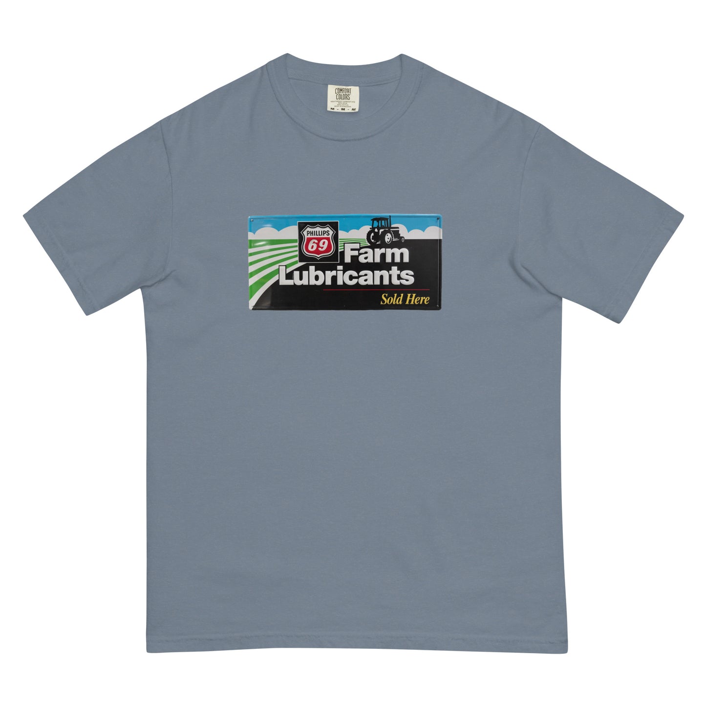Phillips 69 License Plate Style Unisex garment-dyed heavyweight t-shirt