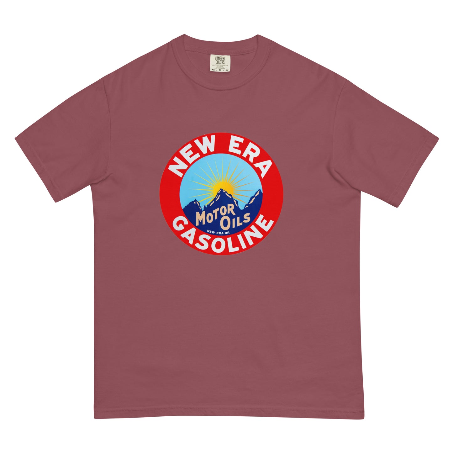 Retro Gas Sign New Era Unisex garment-dyed heavyweight t-shirt