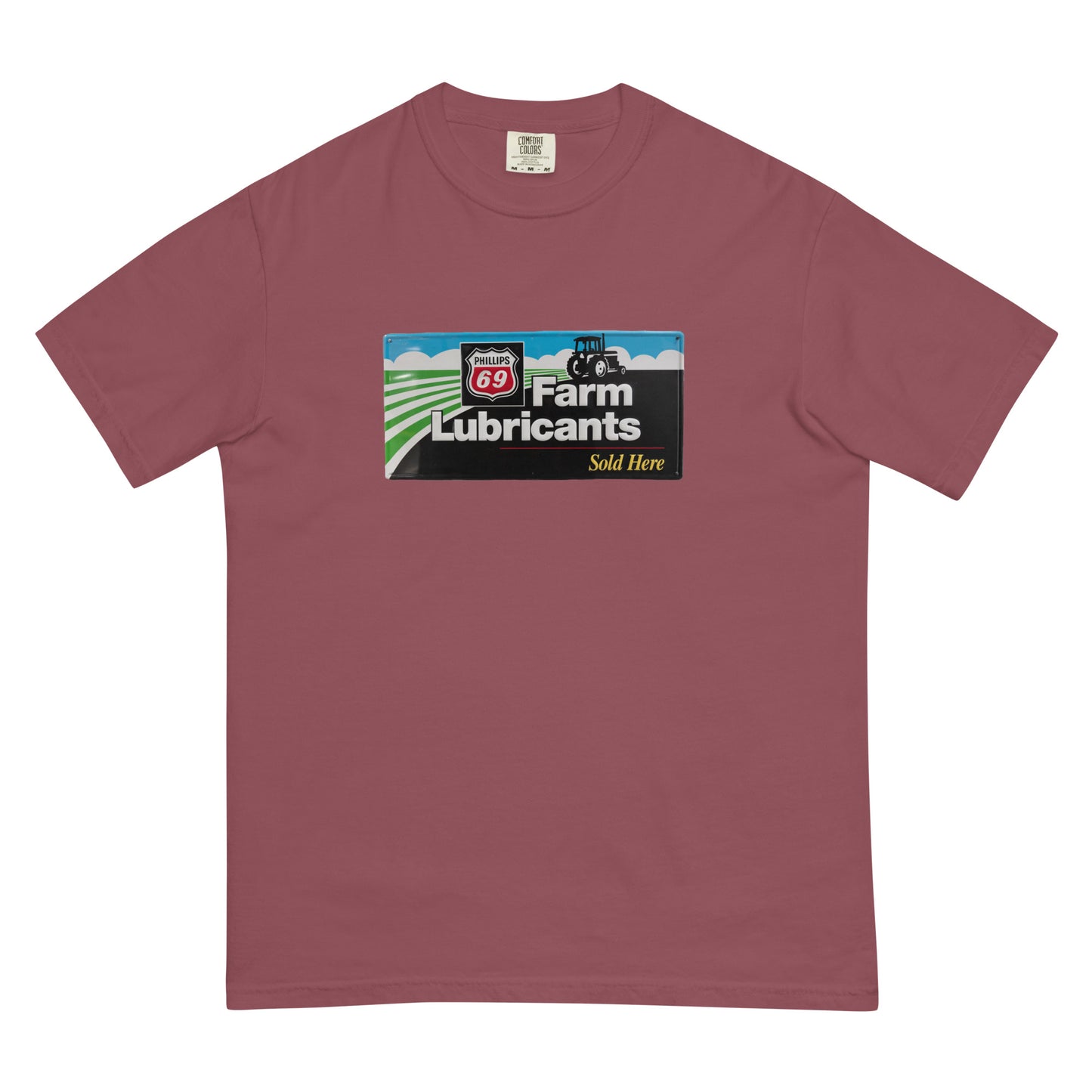 Phillips 69 License Plate Style Unisex garment-dyed heavyweight t-shirt