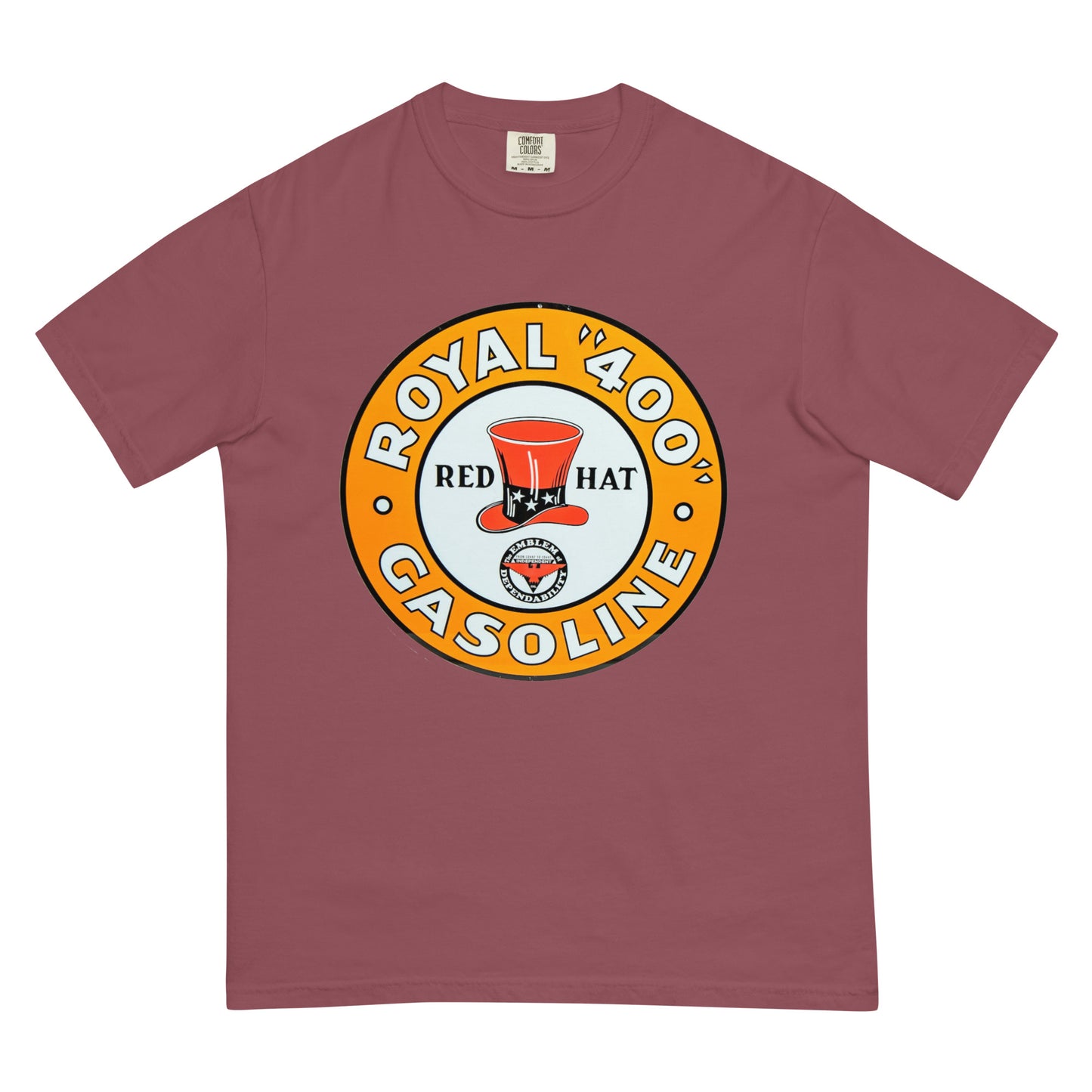 Vintage Red Hat Gas Unisex garment-dyed heavyweight t-shirt