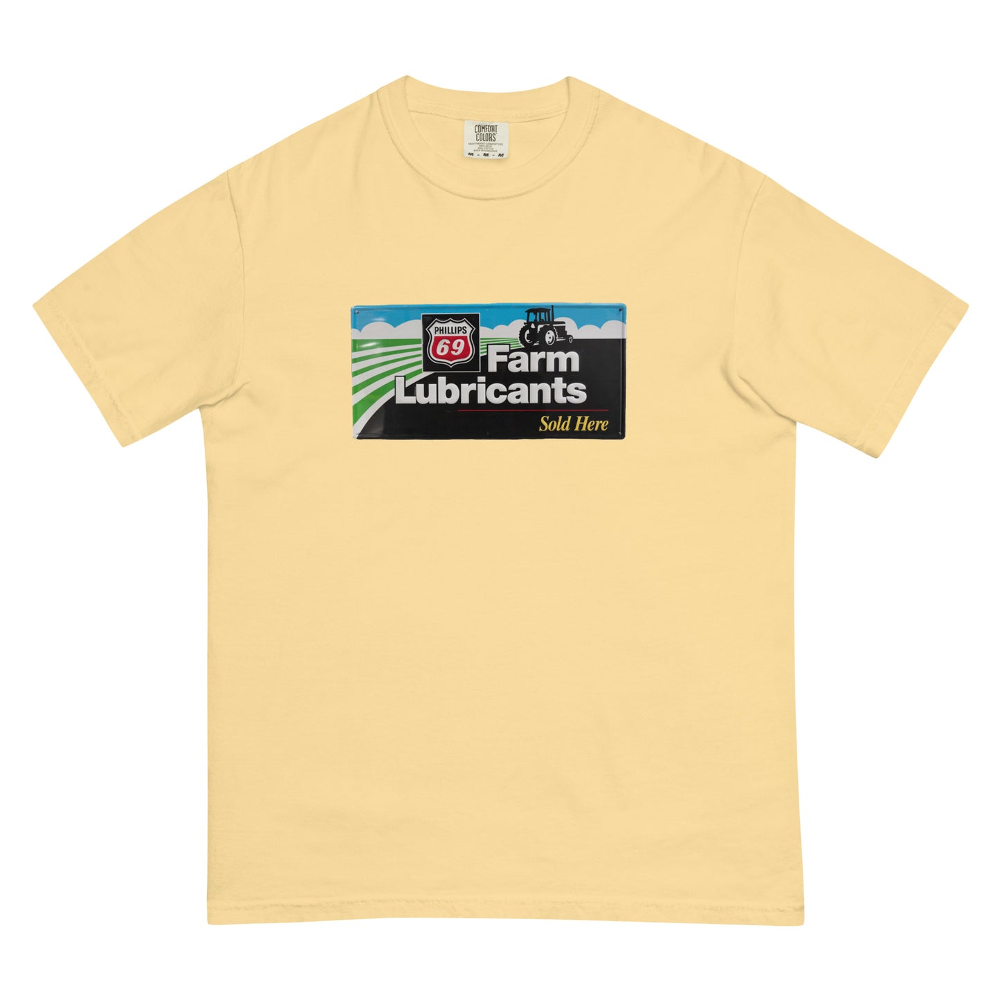 Phillips 69 License Plate Style Unisex garment-dyed heavyweight t-shirt