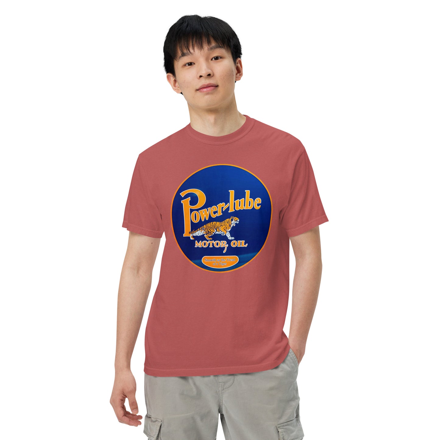 Power Lube HandPainted Tin Style Unisex Heavyweight T-Shirt