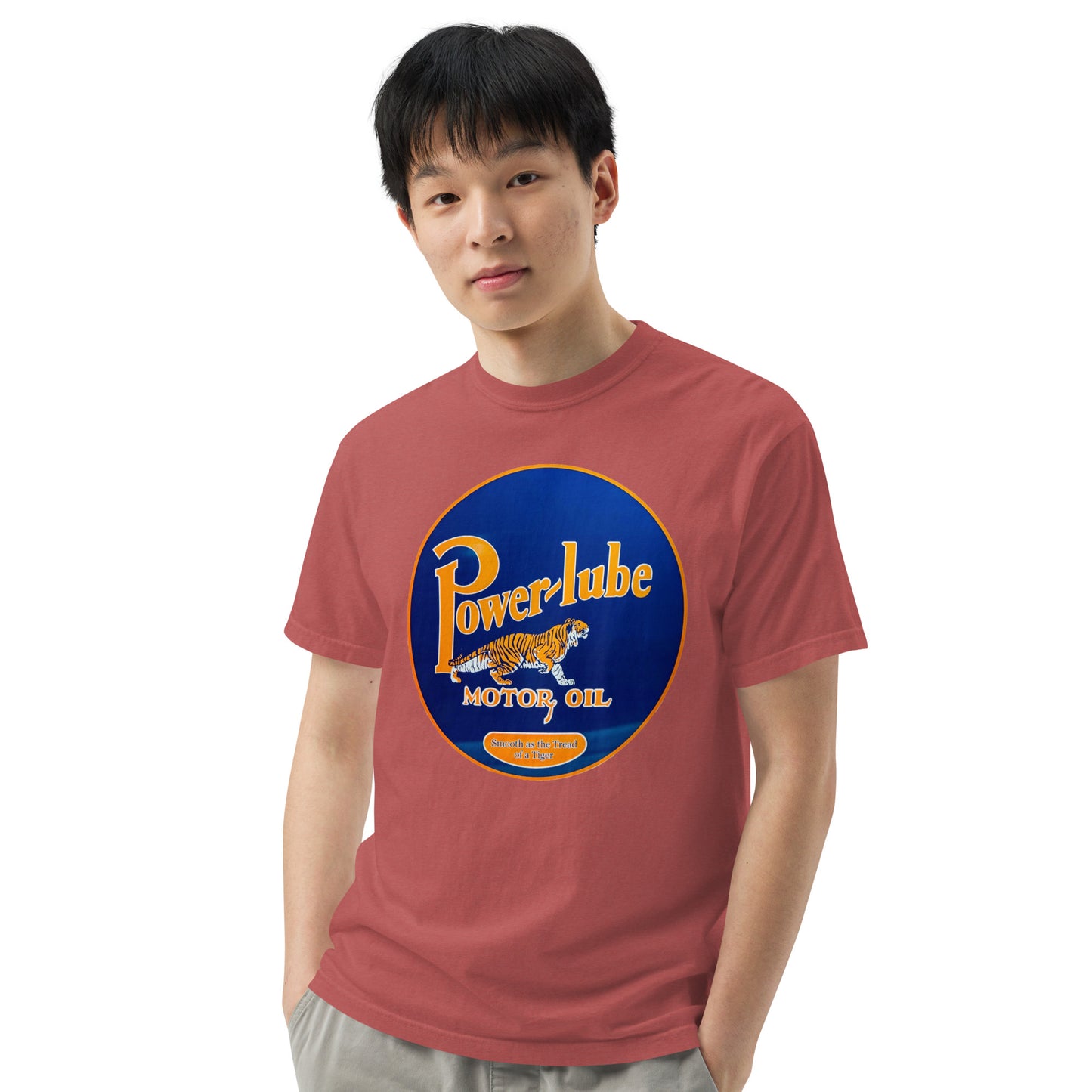 Power Lube HandPainted Tin Style Unisex Heavyweight T-Shirt