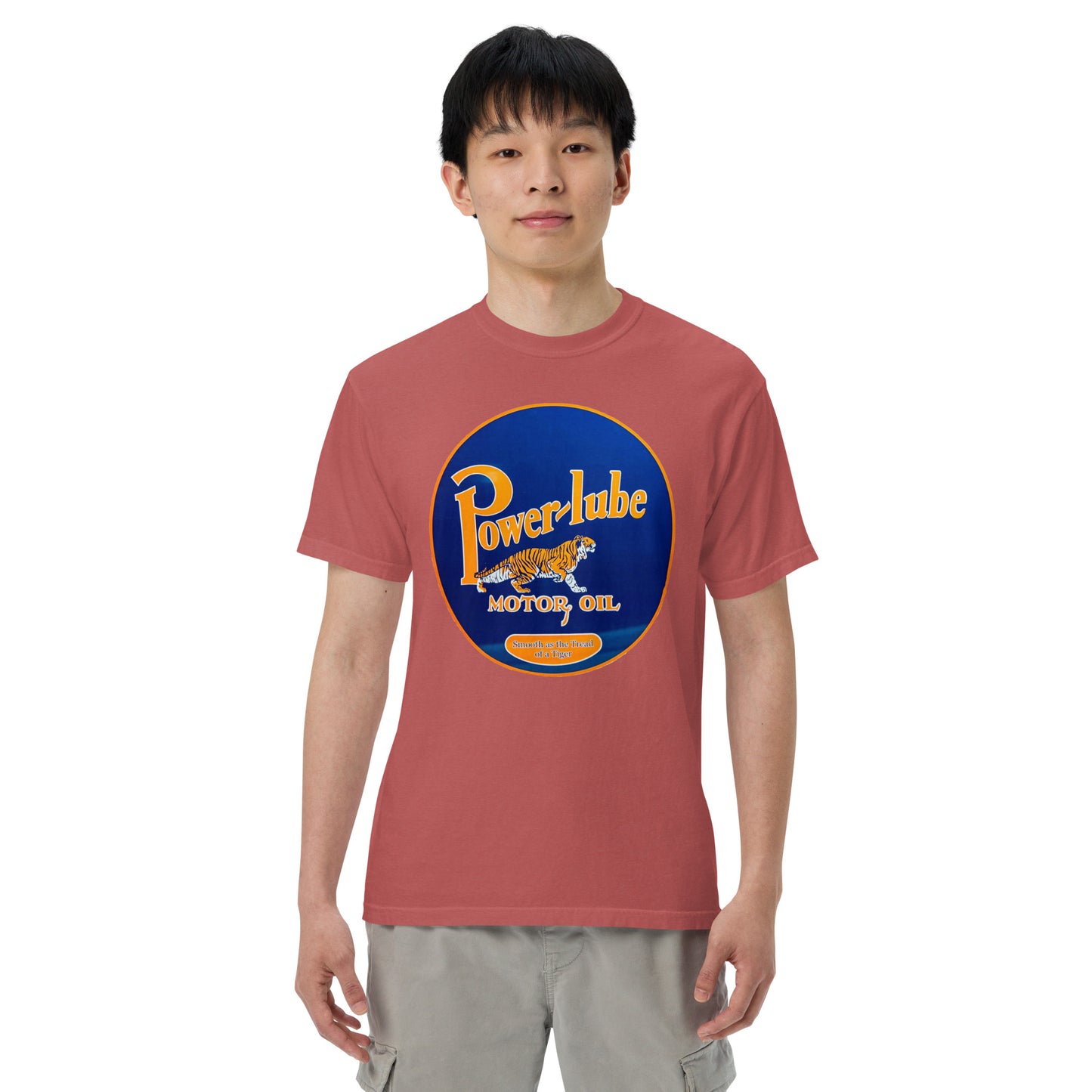 Power Lube HandPainted Tin Style Unisex Heavyweight T-Shirt