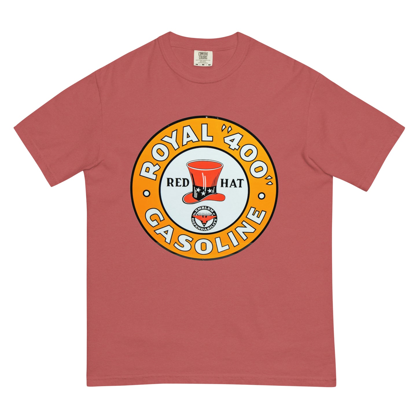 Vintage Red Hat Gas Unisex garment-dyed heavyweight t-shirt