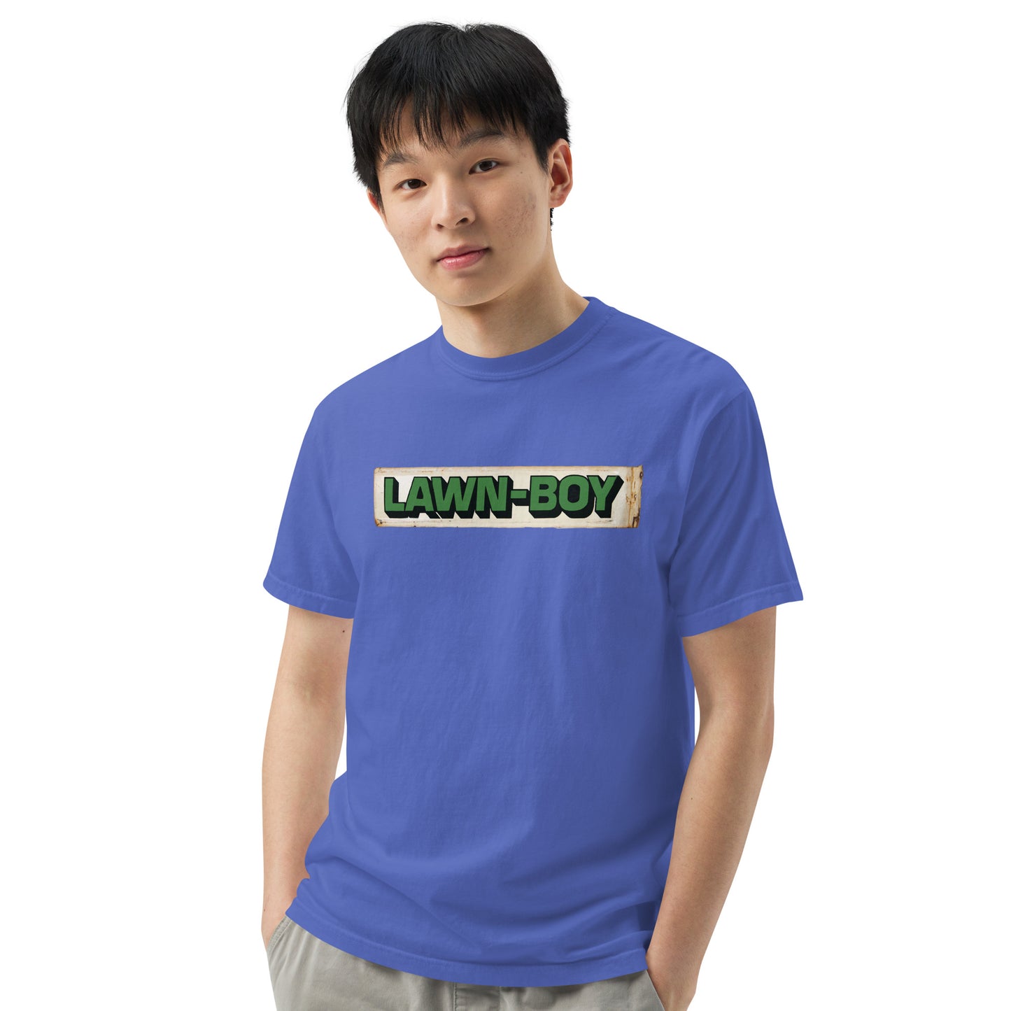 Lawn Boy Porcelain Patina Style Unisex garment-dyed heavyweight t-shirt