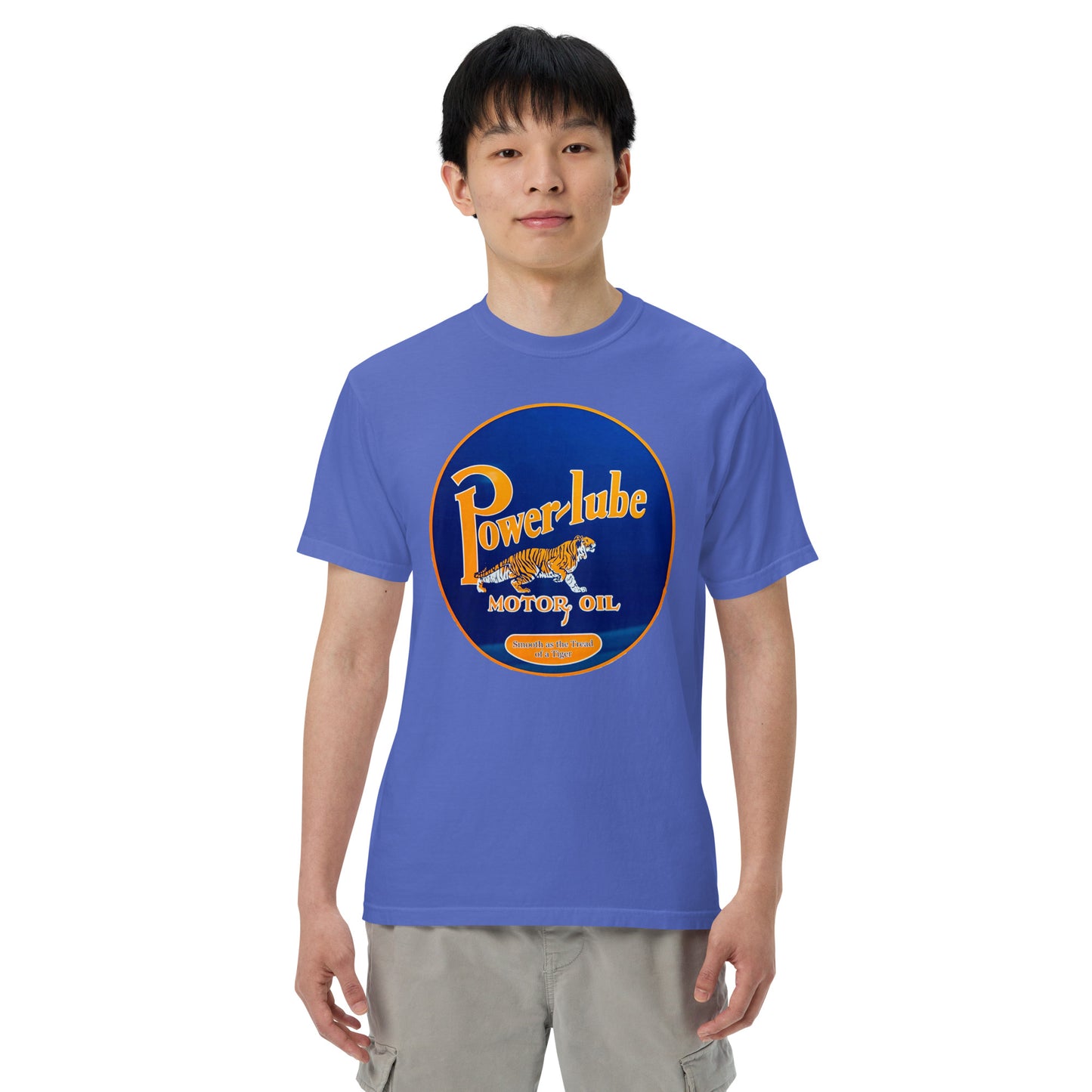 Power Lube HandPainted Tin Style Unisex Heavyweight T-Shirt