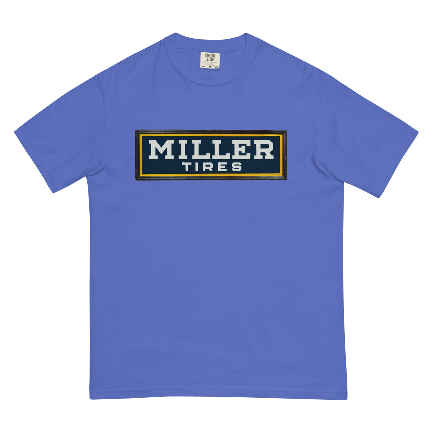 Vintage Miller Tire Sign Unisex garment-dyed heavyweight t-shirt