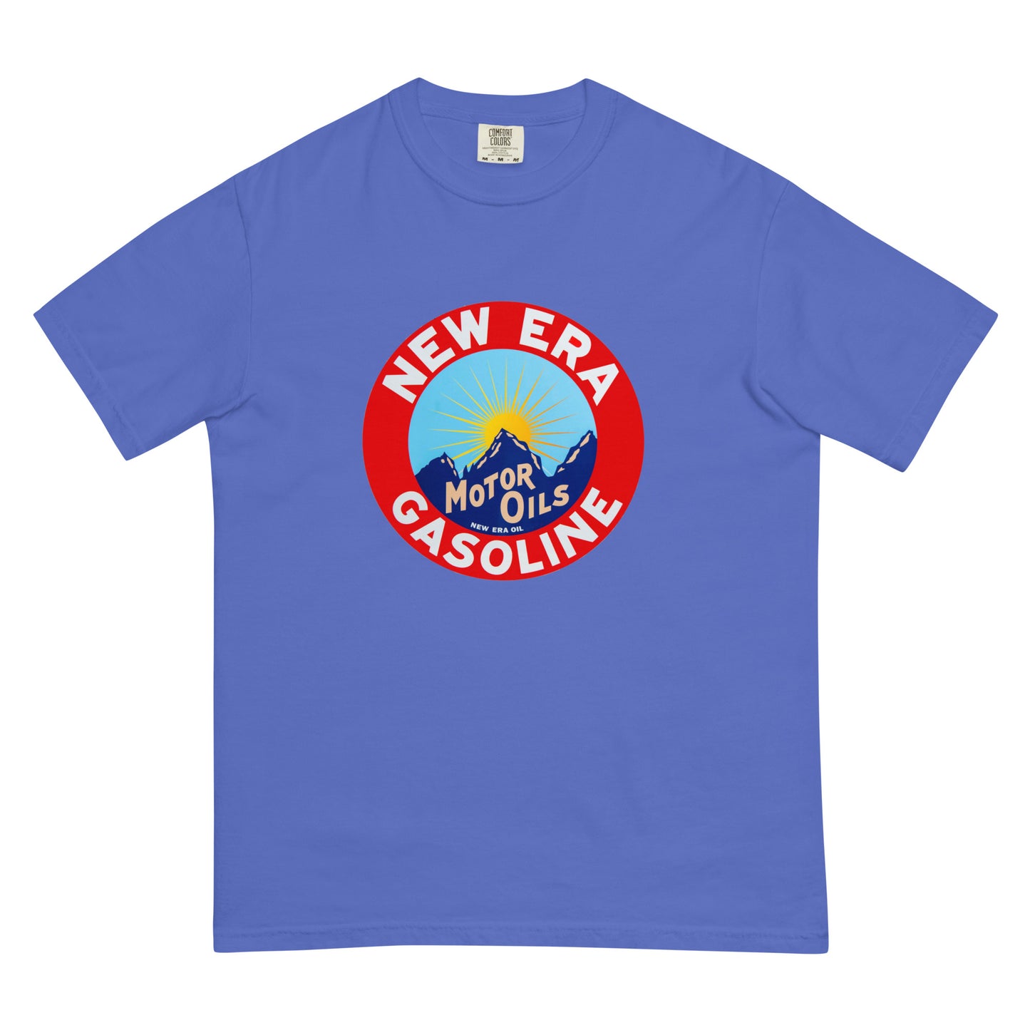 Retro Gas Sign New Era Unisex garment-dyed heavyweight t-shirt