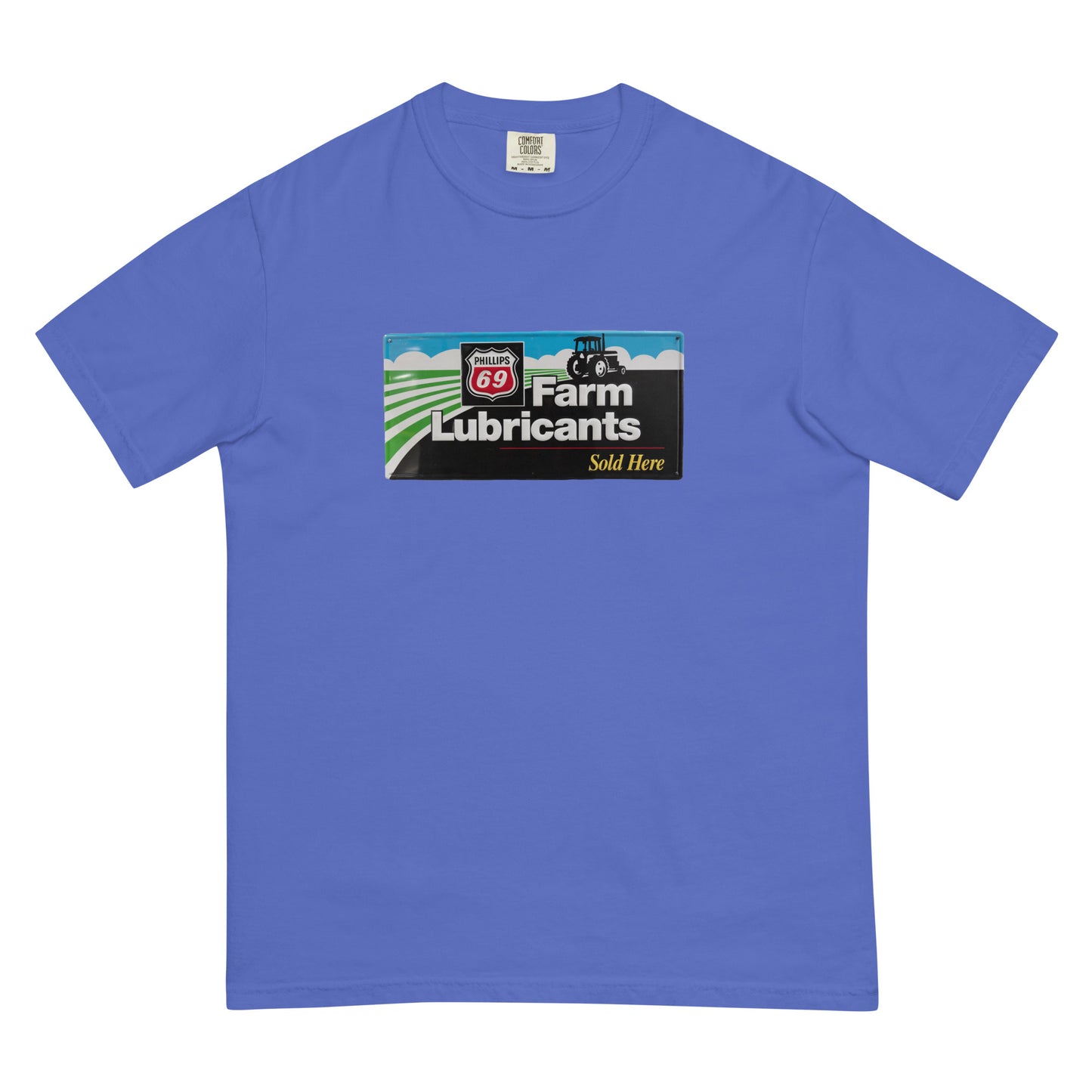 Phillips 69 License Plate Style Unisex garment-dyed heavyweight t-shirt