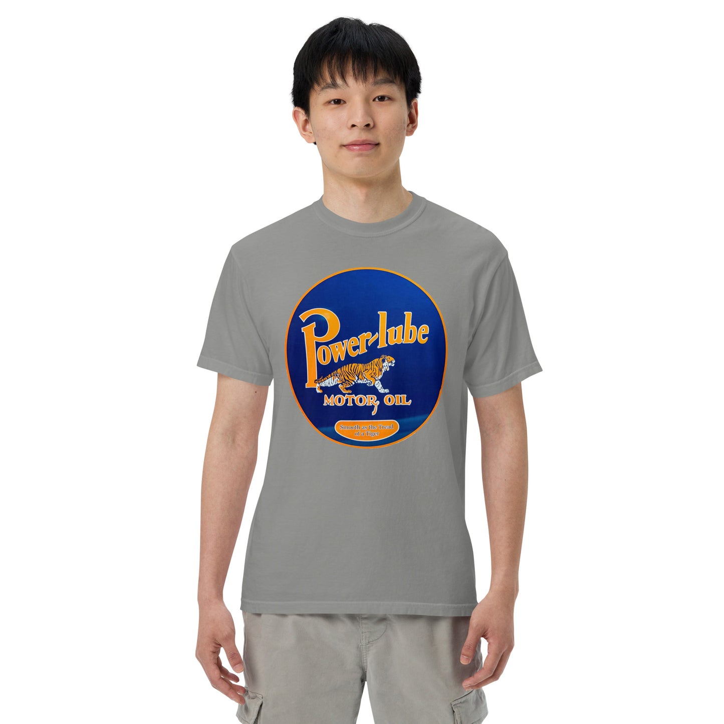 Power Lube HandPainted Tin Style Unisex Heavyweight T-Shirt
