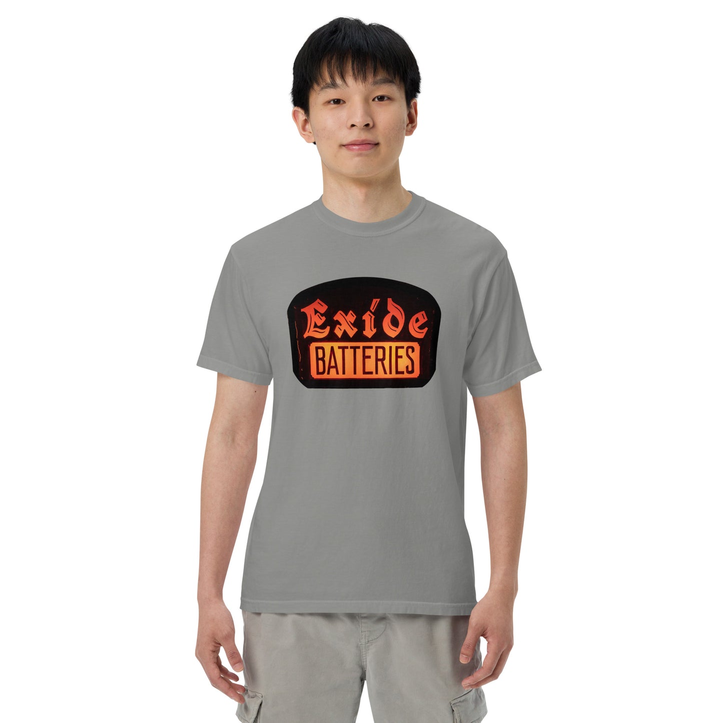 Vintage Battery Sign Unisex garment-dyed heavyweight t-shirt