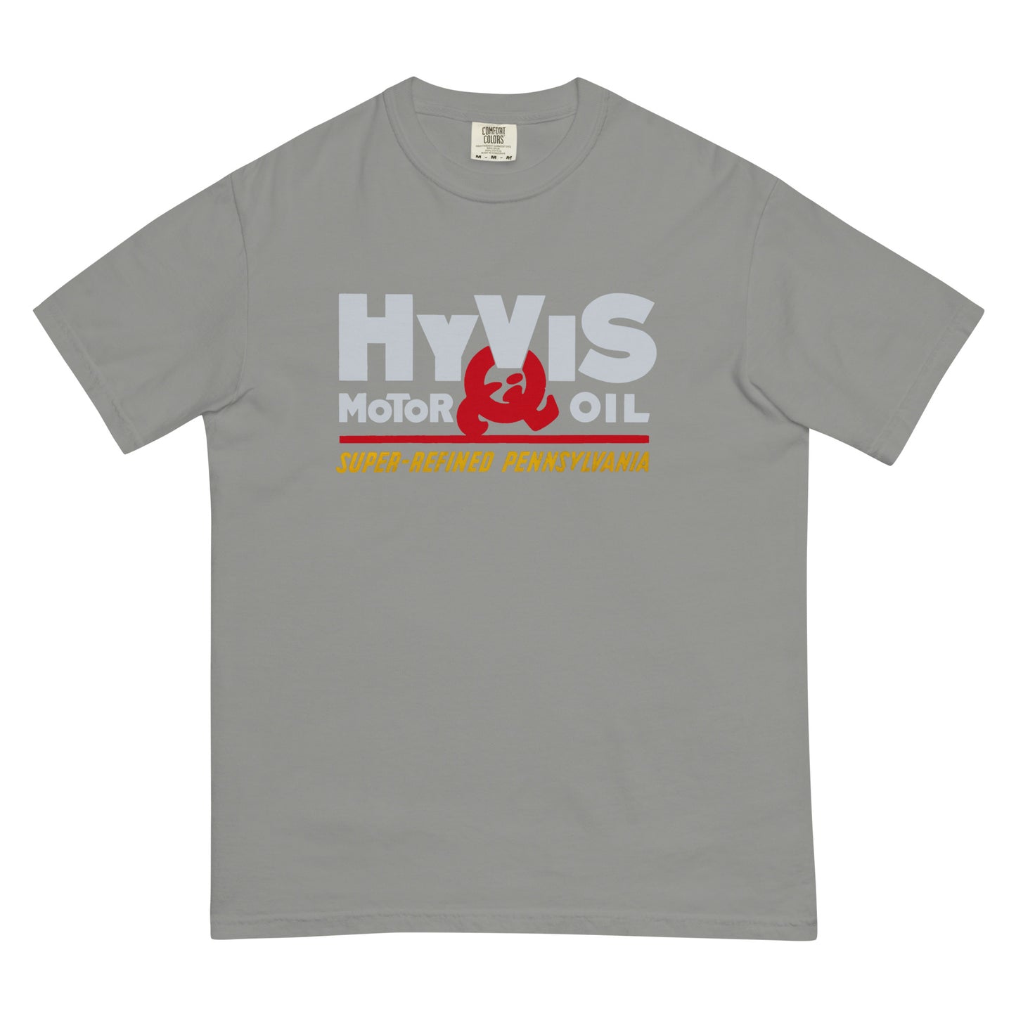 Vintage Porcelain Motor Oil Sign Unisex garment-dyed heavyweight t-shirt