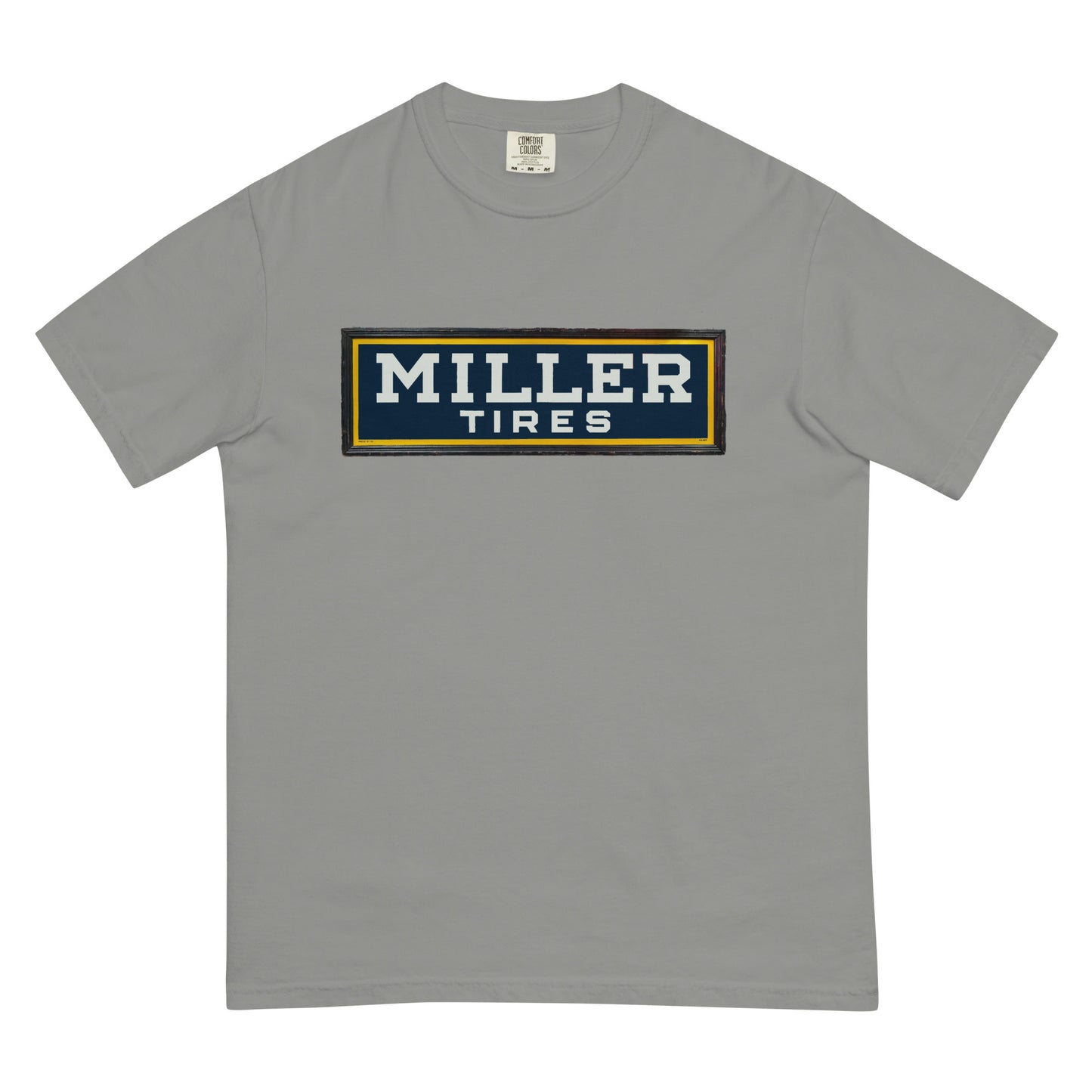 Vintage Miller Tire Sign Unisex garment-dyed heavyweight t-shirt