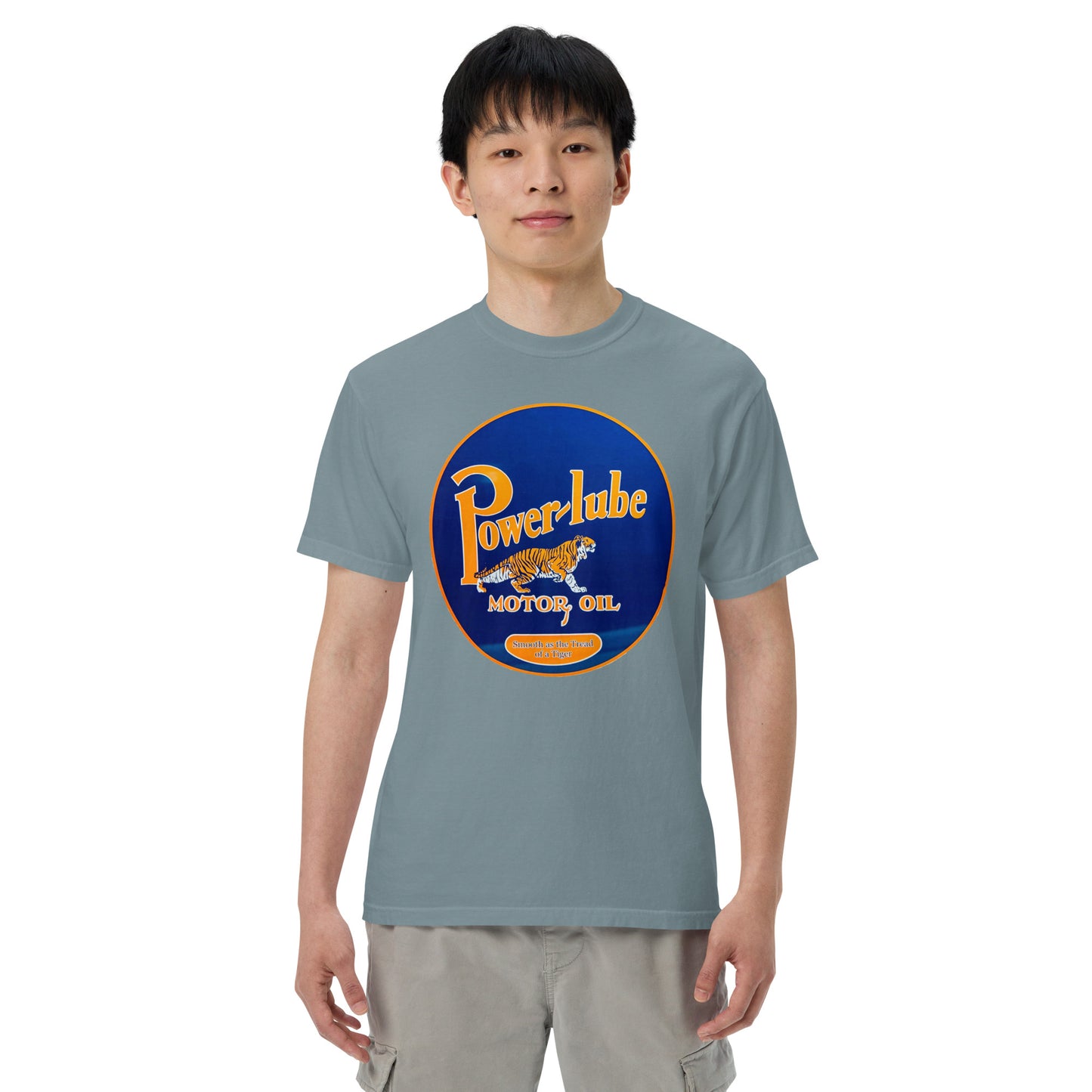 Power Lube HandPainted Tin Style Unisex Heavyweight T-Shirt