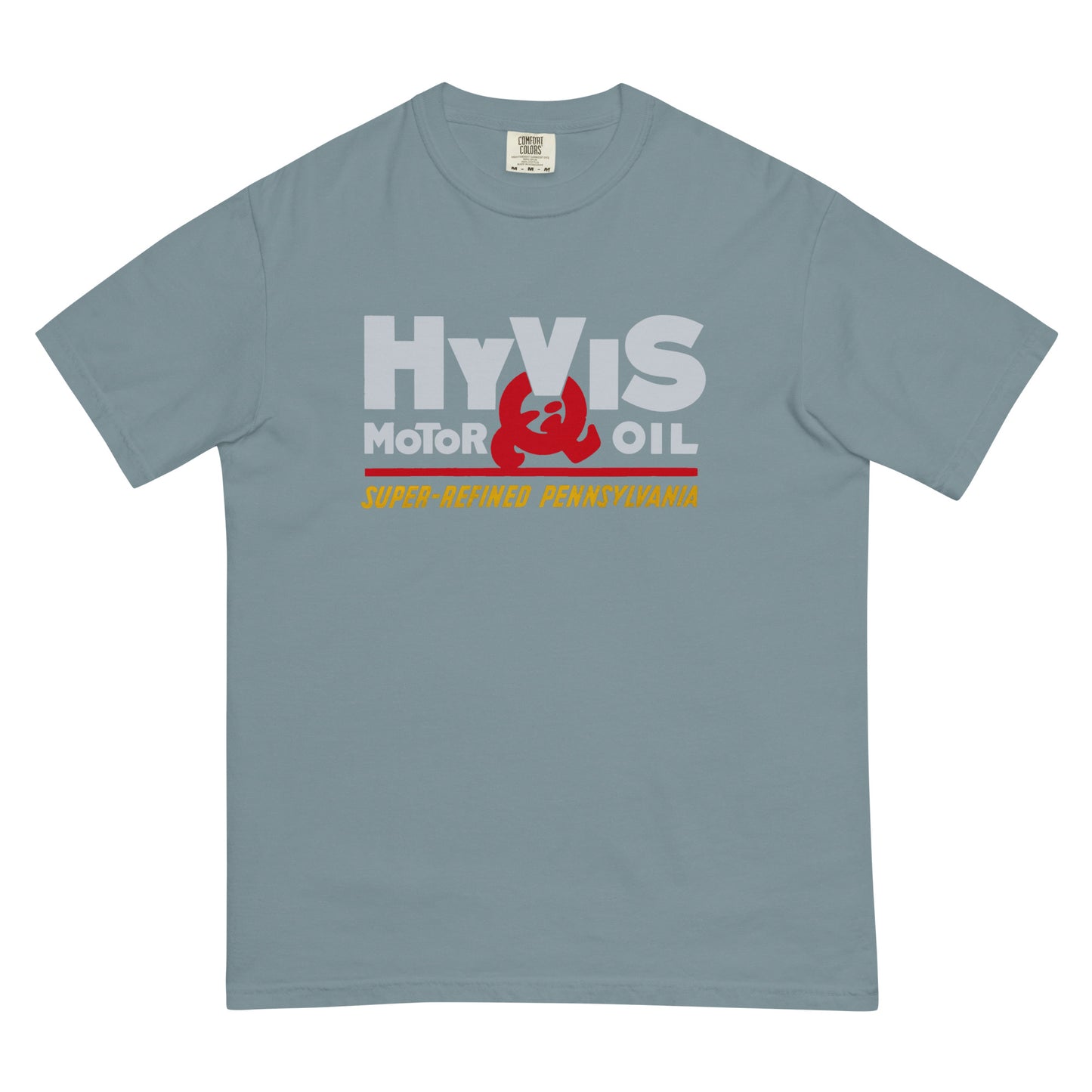 Vintage Porcelain Motor Oil Sign Unisex garment-dyed heavyweight t-shirt
