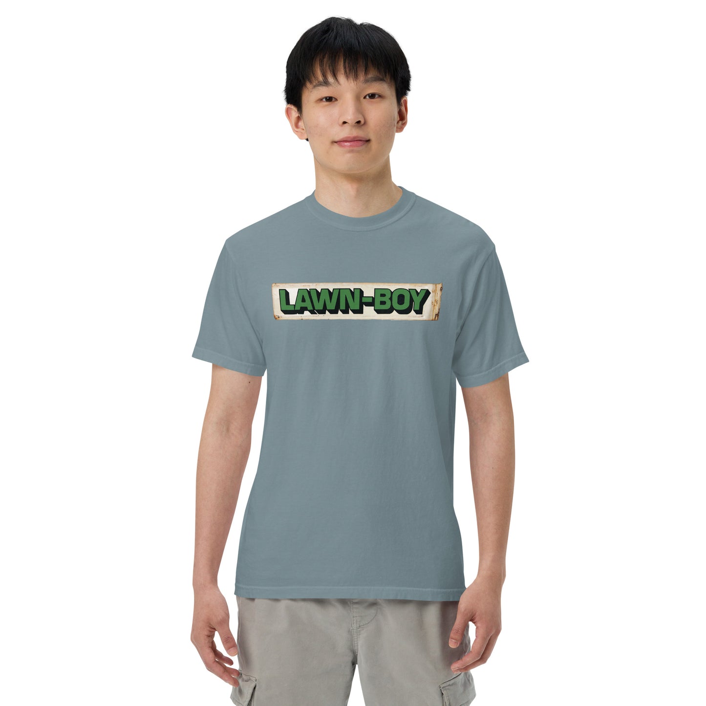 Lawn Boy Porcelain Patina Style Unisex garment-dyed heavyweight t-shirt