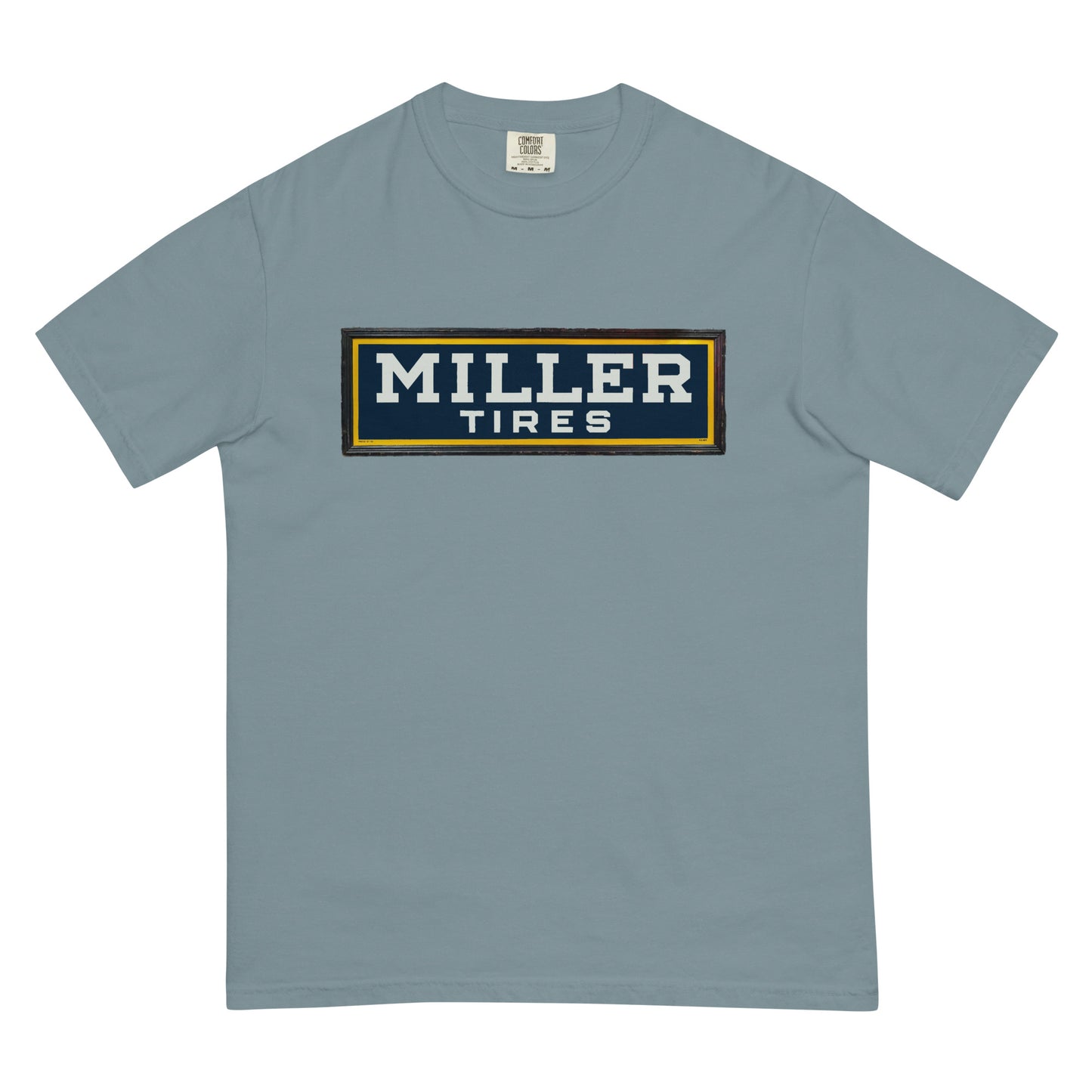 Vintage Miller Tire Sign Unisex garment-dyed heavyweight t-shirt