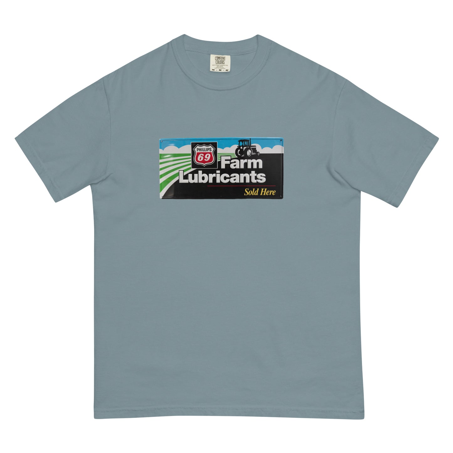 Phillips 69 License Plate Style Unisex garment-dyed heavyweight t-shirt
