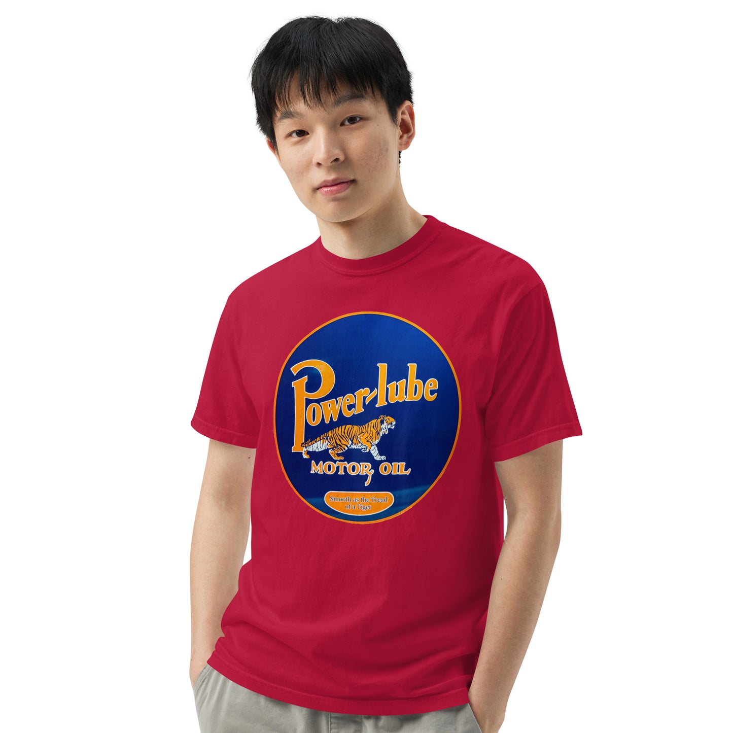 Power Lube HandPainted Tin Style Unisex Heavyweight T-Shirt