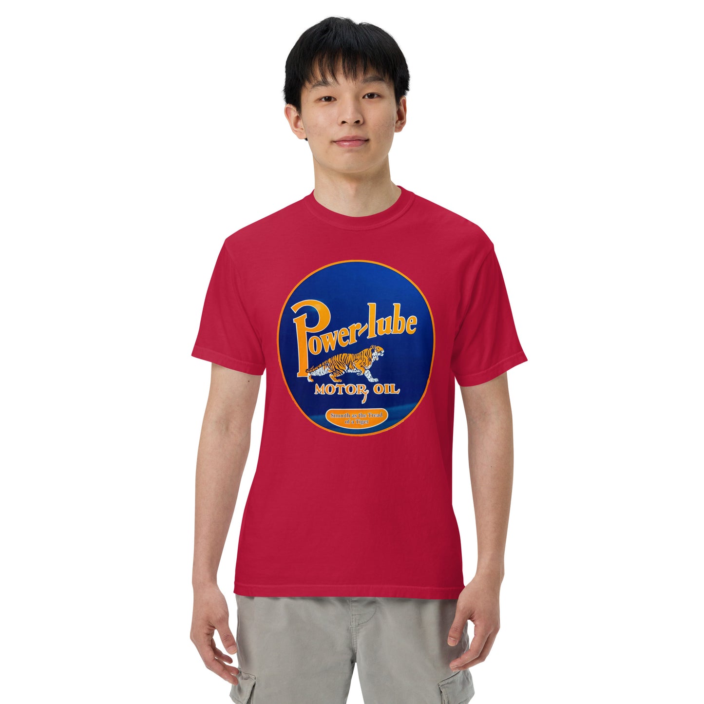 Power Lube HandPainted Tin Style Unisex Heavyweight T-Shirt