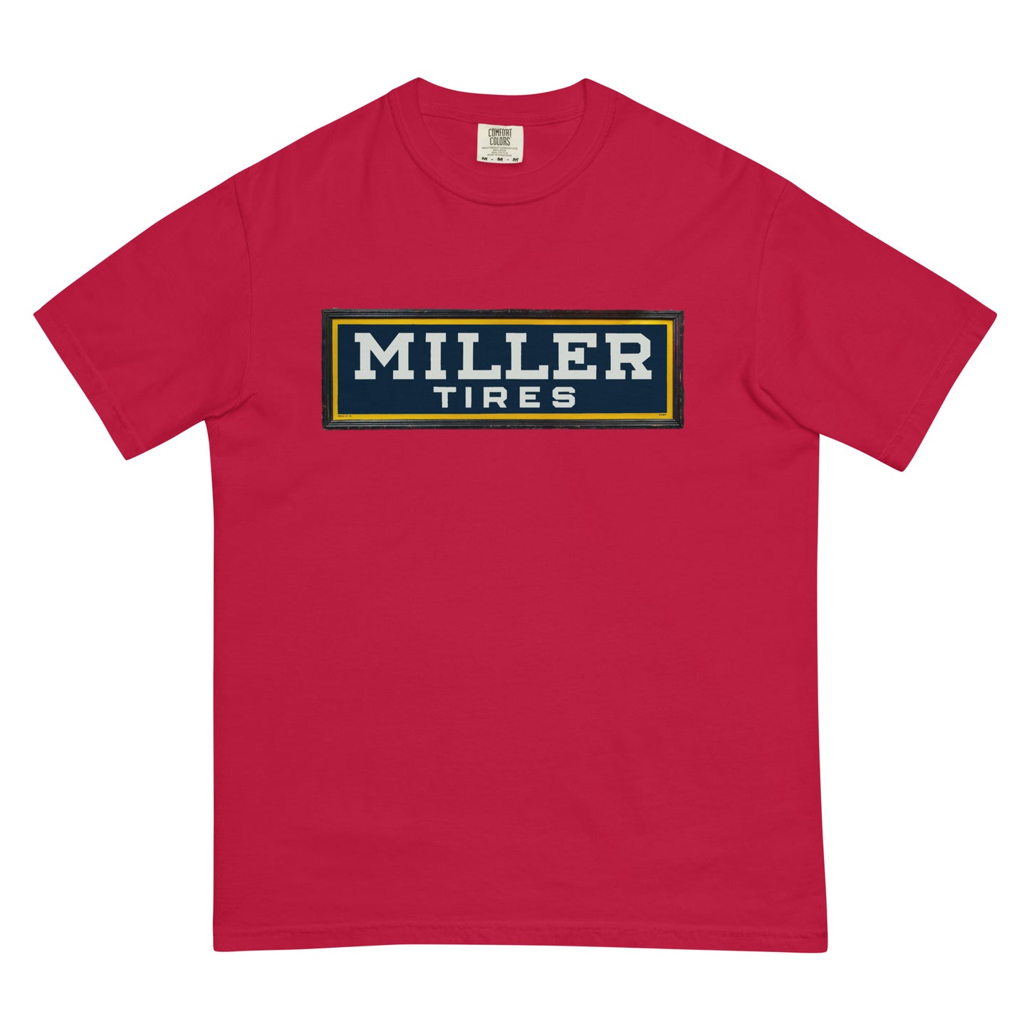 Vintage Miller Tire Sign Unisex garment-dyed heavyweight t-shirt