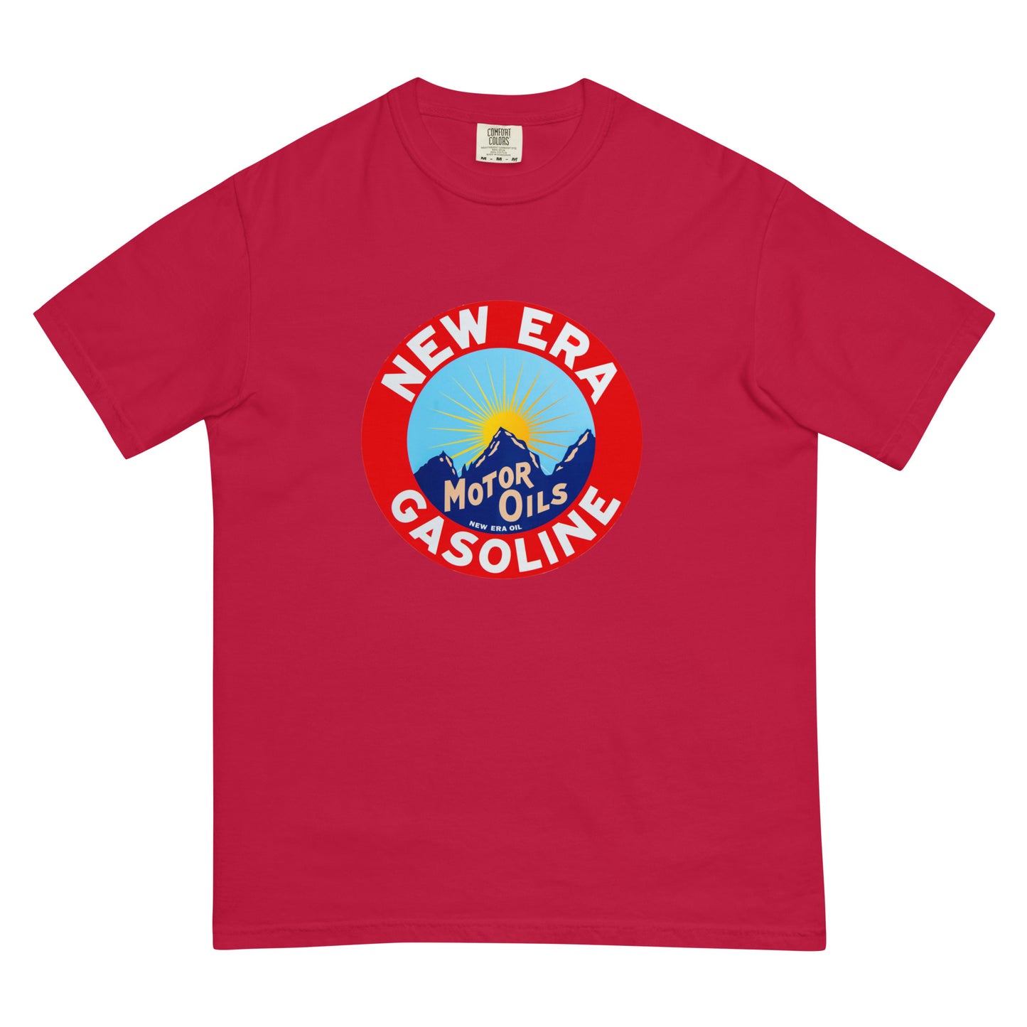 Retro Gas Sign New Era Unisex garment-dyed heavyweight t-shirt