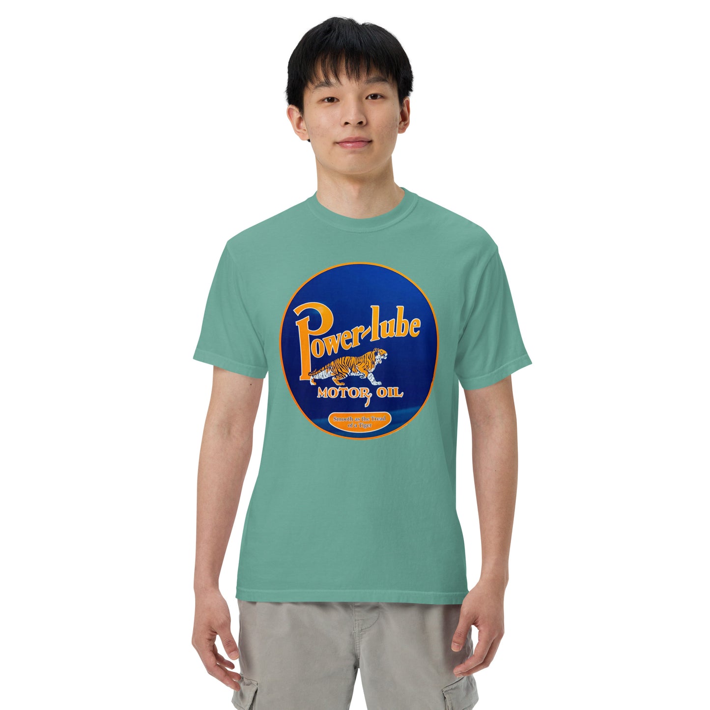 Power Lube HandPainted Tin Style Unisex Heavyweight T-Shirt