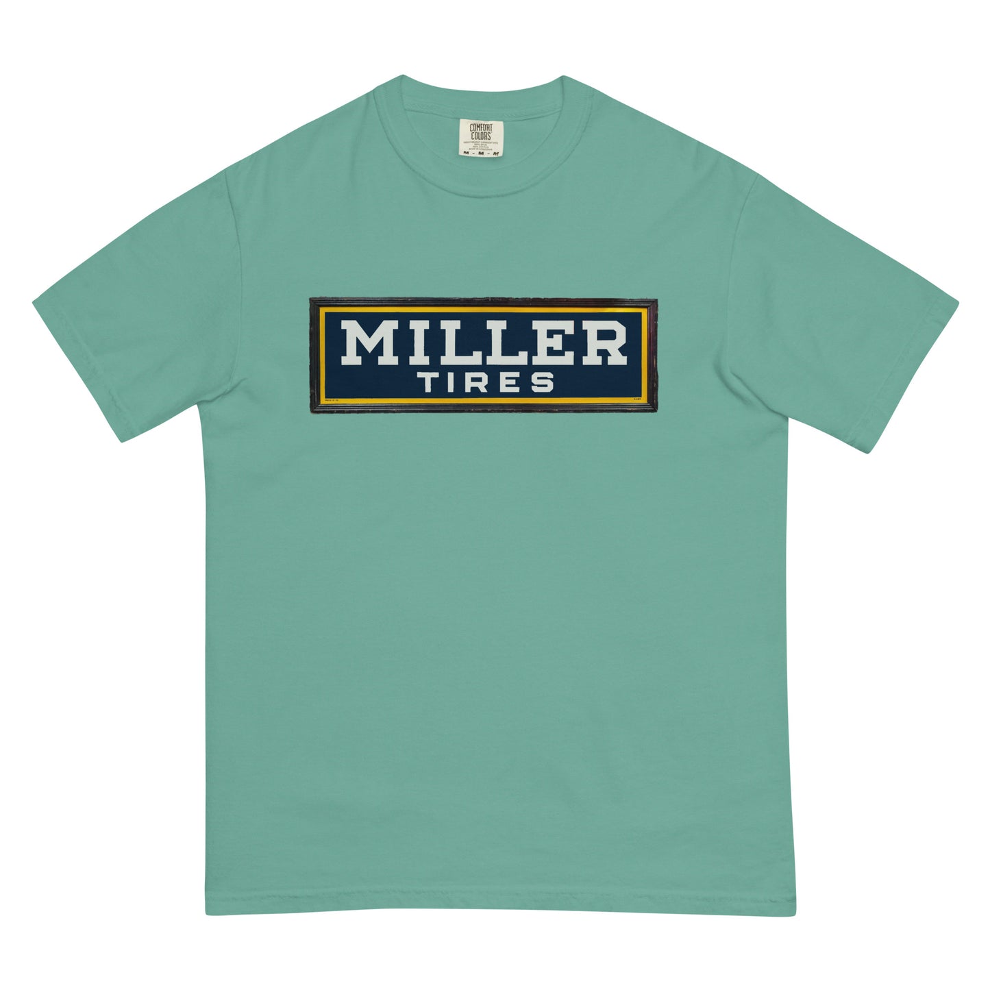 Vintage Miller Tire Sign Unisex garment-dyed heavyweight t-shirt