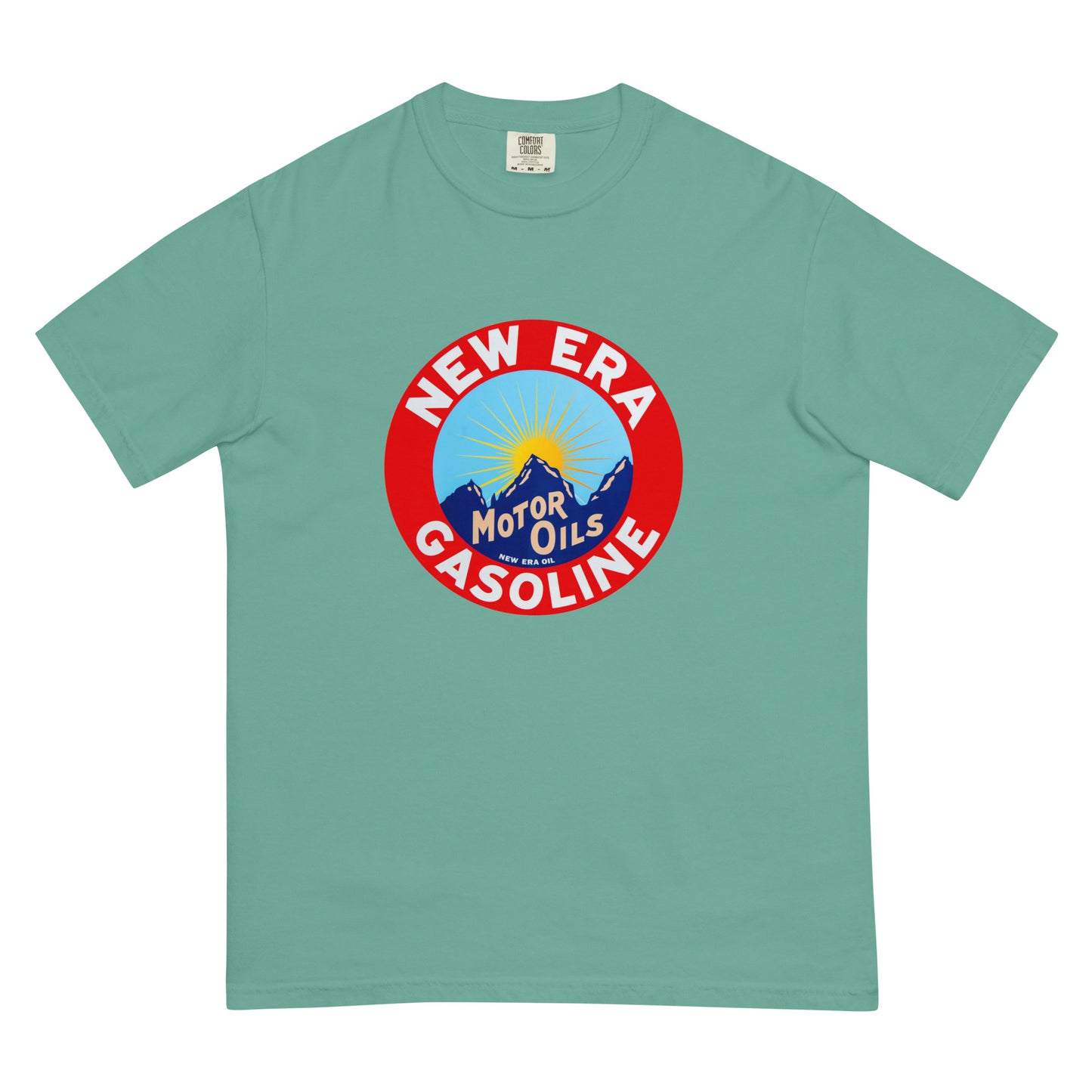 Retro Gas Sign New Era Unisex garment-dyed heavyweight t-shirt