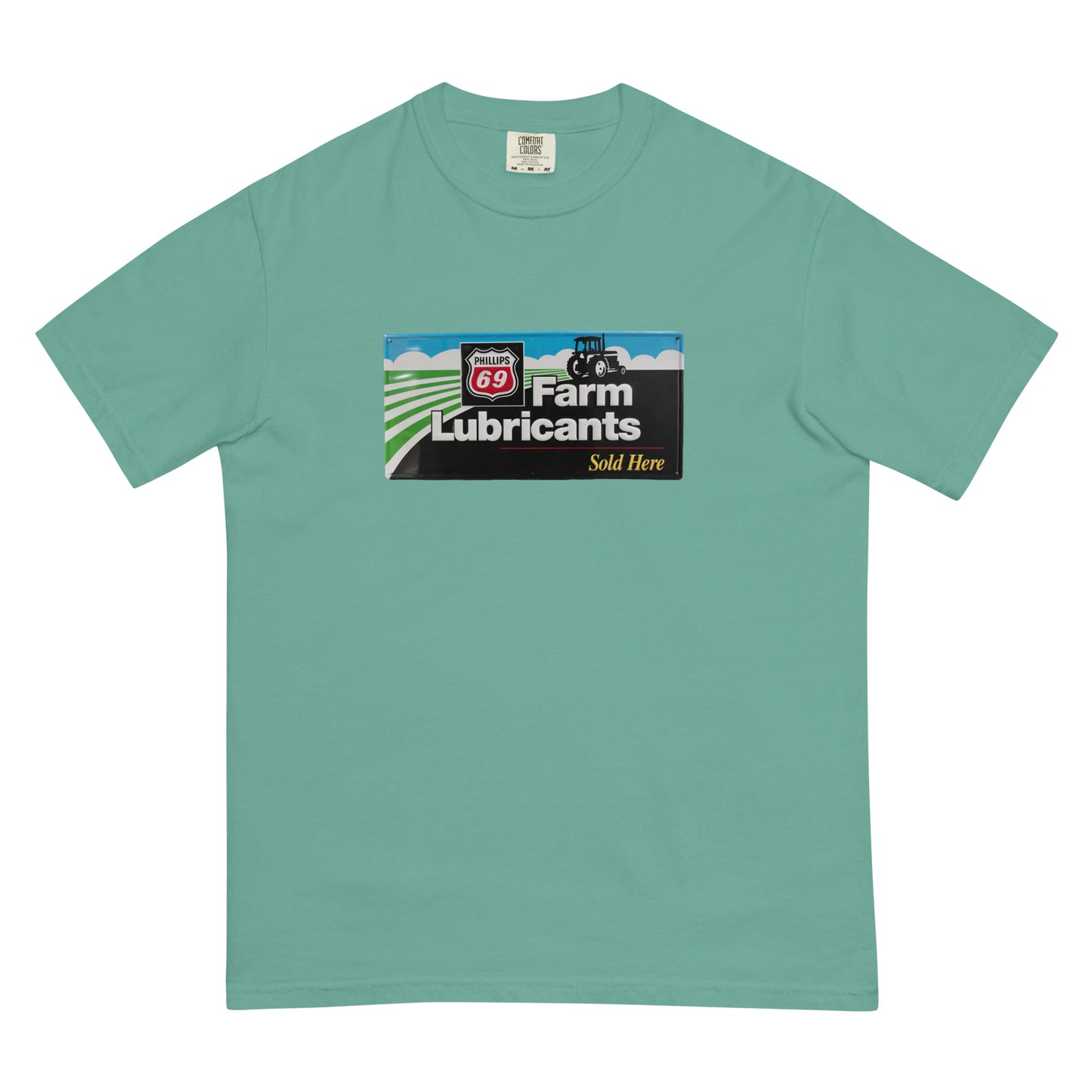 Phillips 69 License Plate Style Unisex garment-dyed heavyweight t-shirt
