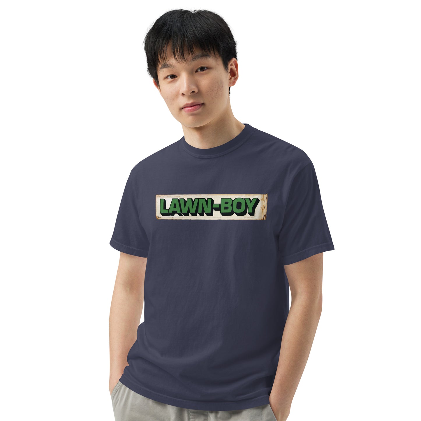 Lawn Boy Porcelain Patina Style Unisex garment-dyed heavyweight t-shirt