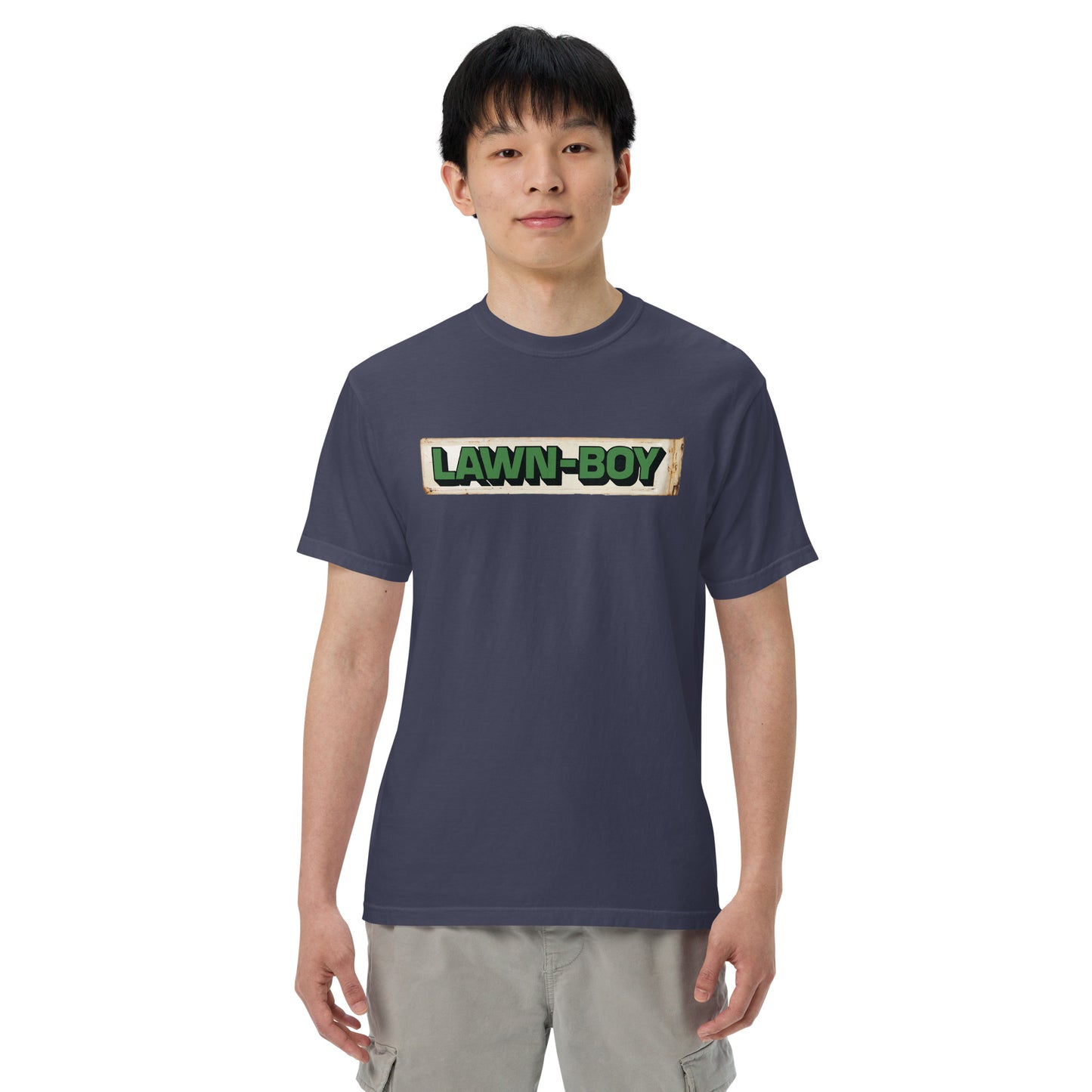 Lawn Boy Porcelain Patina Style Unisex garment-dyed heavyweight t-shirt