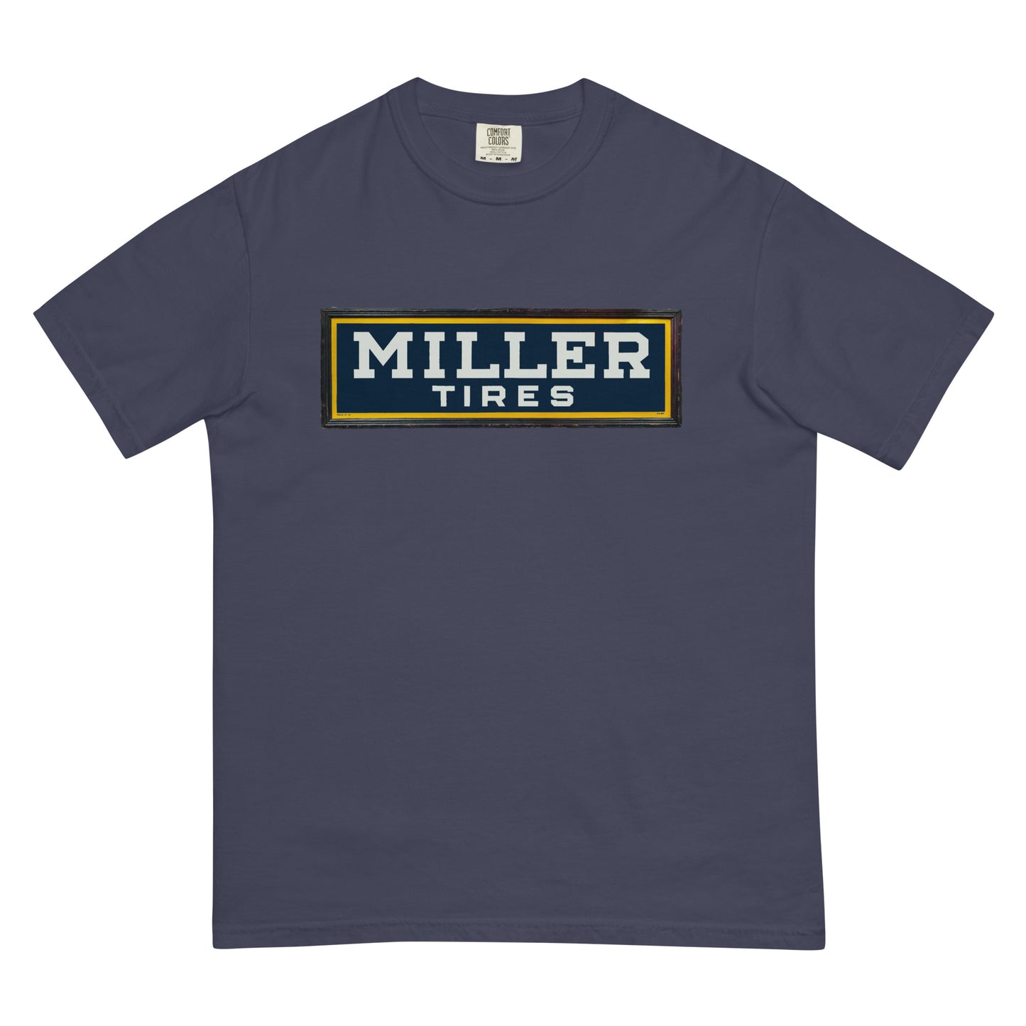 Vintage Miller Tire Sign Unisex garment-dyed heavyweight t-shirt