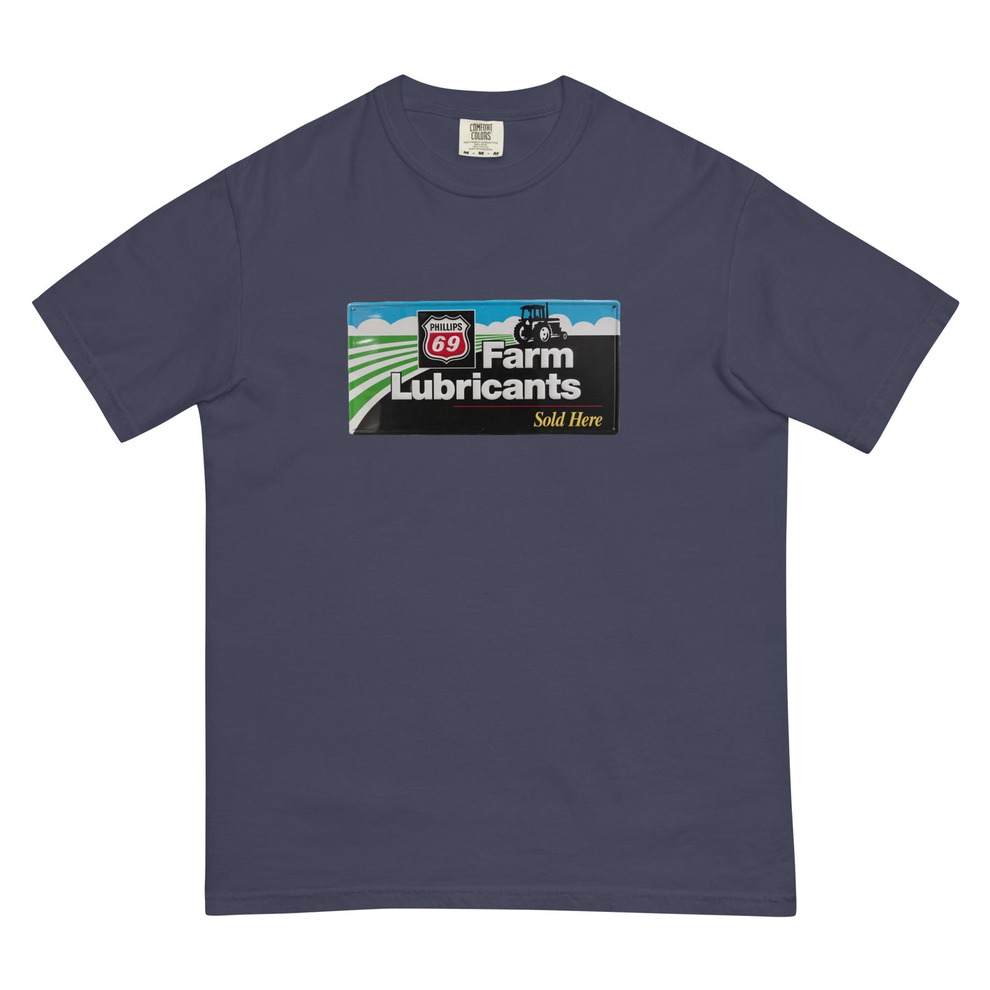 Phillips 69 License Plate Style Unisex garment-dyed heavyweight t-shirt