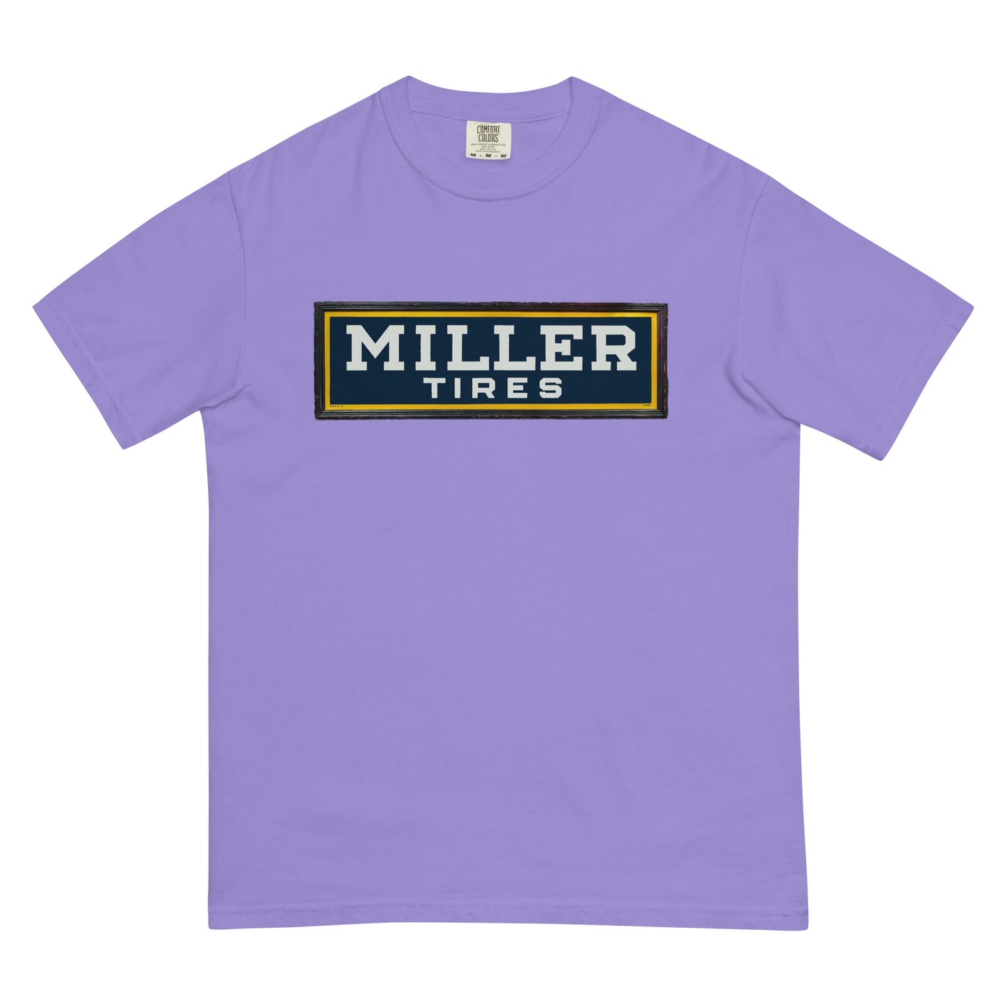 Vintage Miller Tire Sign Unisex garment-dyed heavyweight t-shirt