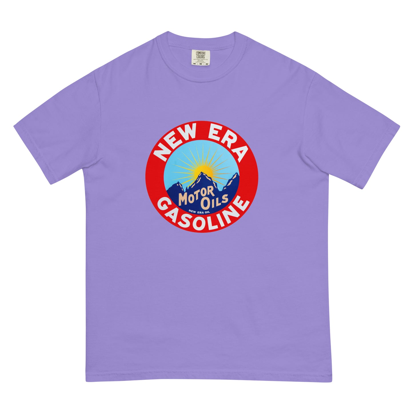 Retro Gas Sign New Era Unisex garment-dyed heavyweight t-shirt